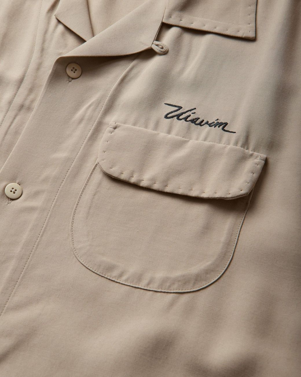 Visvim Natural S Keesey Shortsleeve Shirt Ivory for men