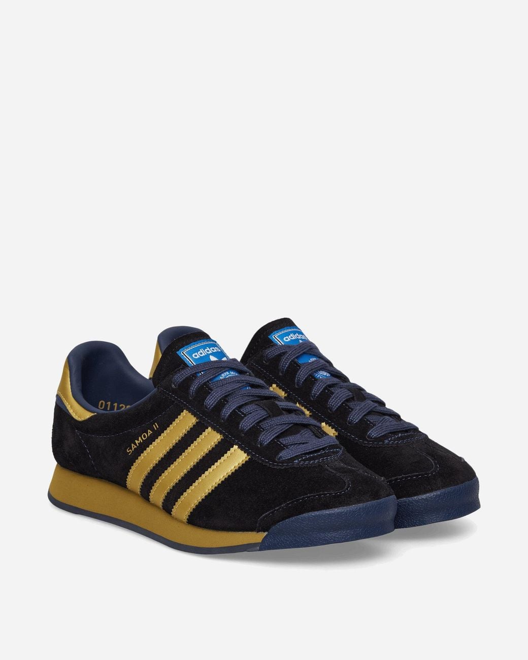 Adidas Black Samoa Ii Spzl Sneakers Tech Indigo / Matte Gold for men