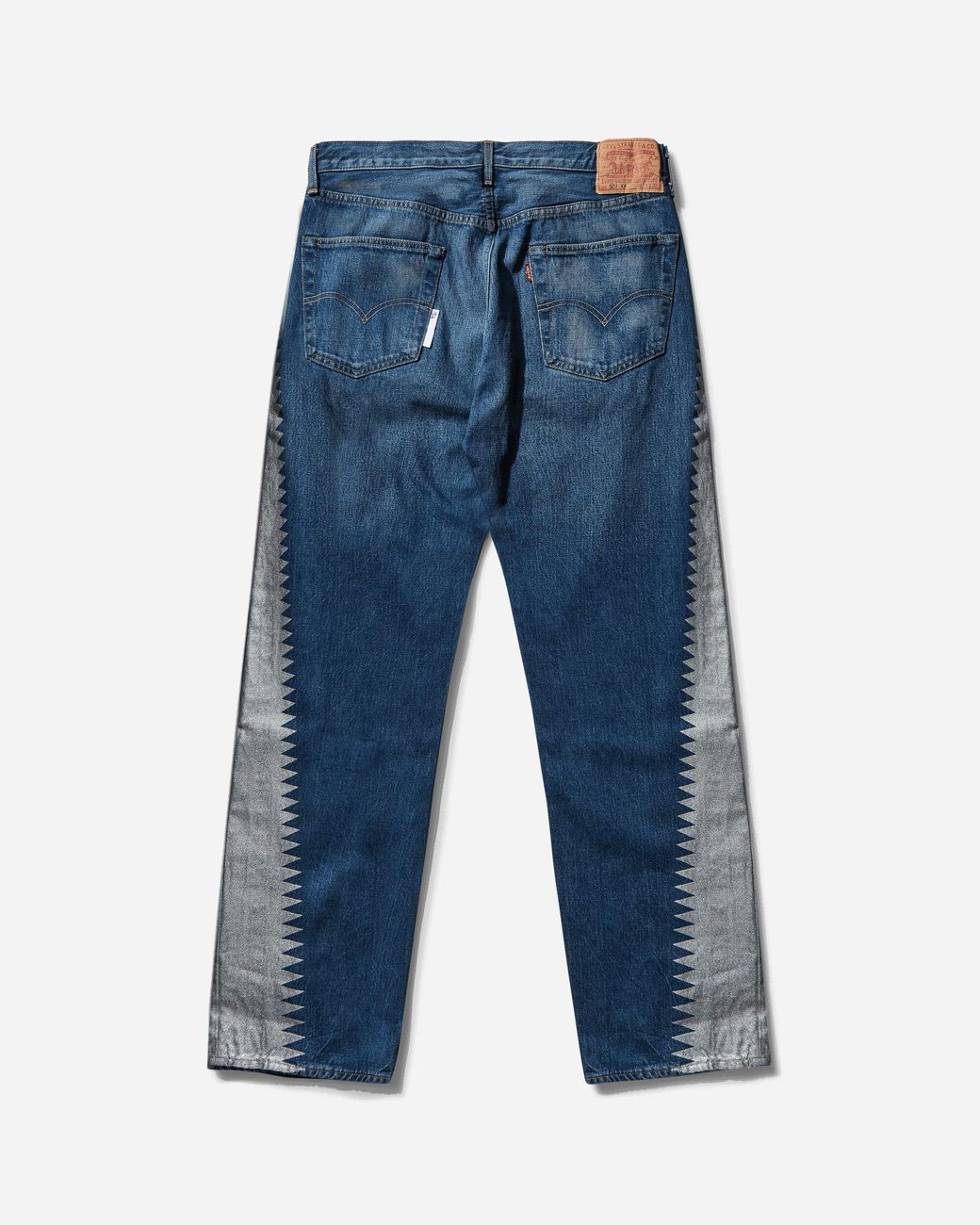 Levi's Blue Slam Jam 501 1955 Custom Jeans Stone Washed for men