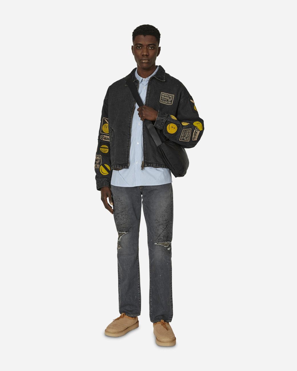 kapital-Black-14oz-Denim-T-