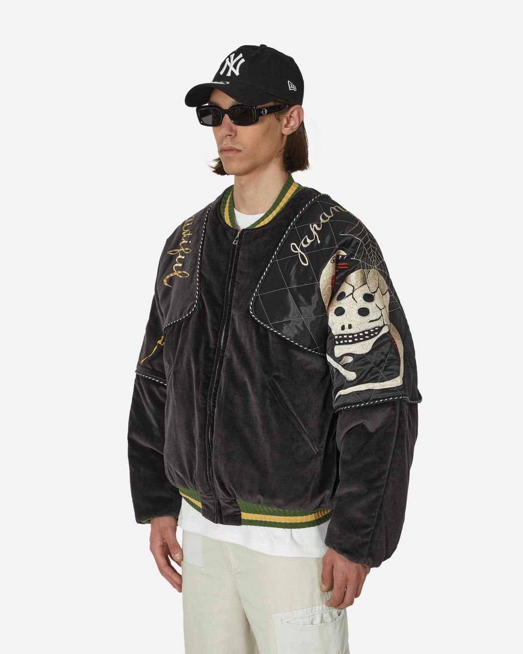 kapital-Black-Velveteen-Sham-