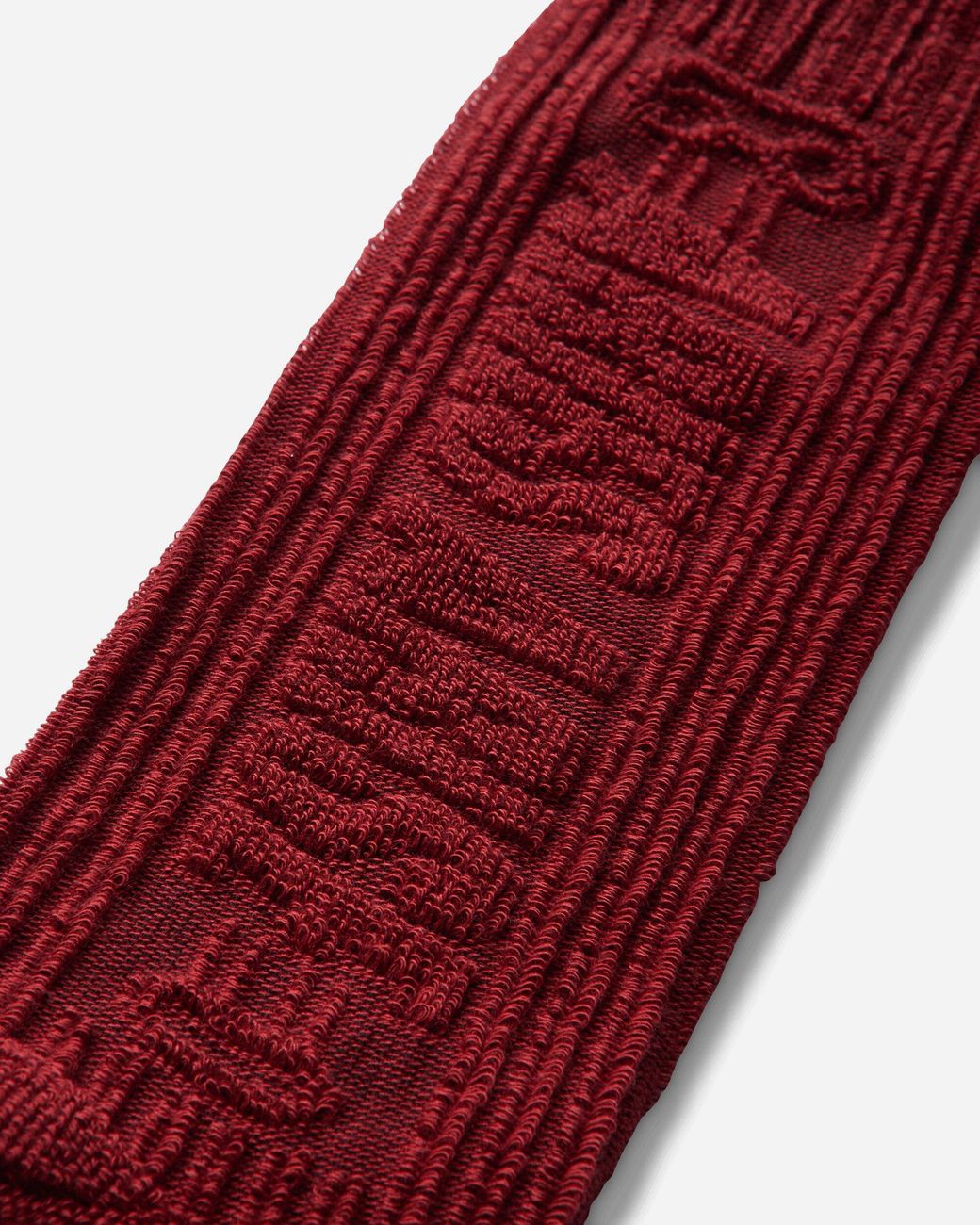 Aries Red Towelling Column Socks for men