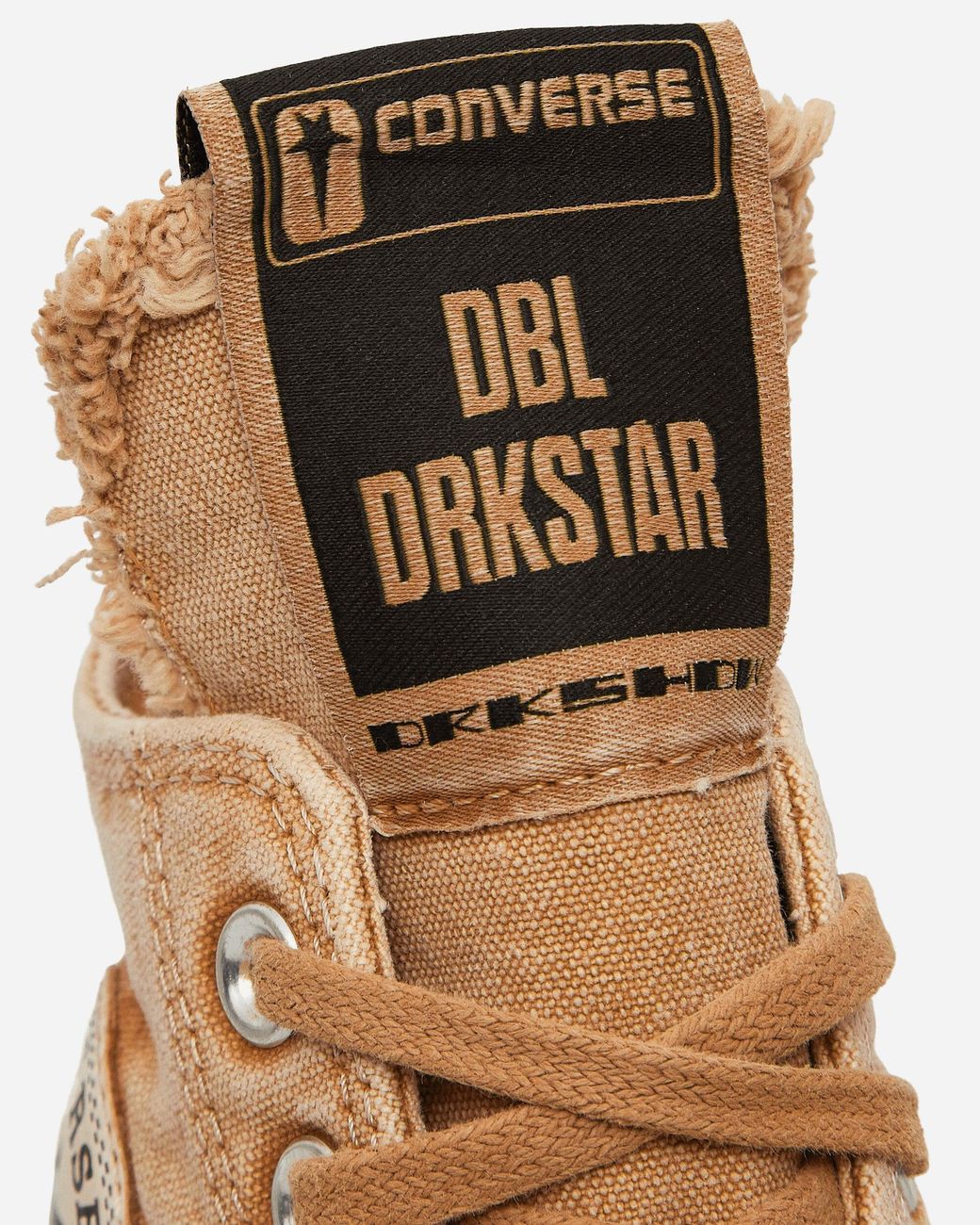 Converse Unisex Adults x DRKSHDW Double Darkstar Overdye Chuck 70 High Top Tan Converse Rick Owens X Drkshdw Dbl Drkstar Chuck 70 High  main image 2
