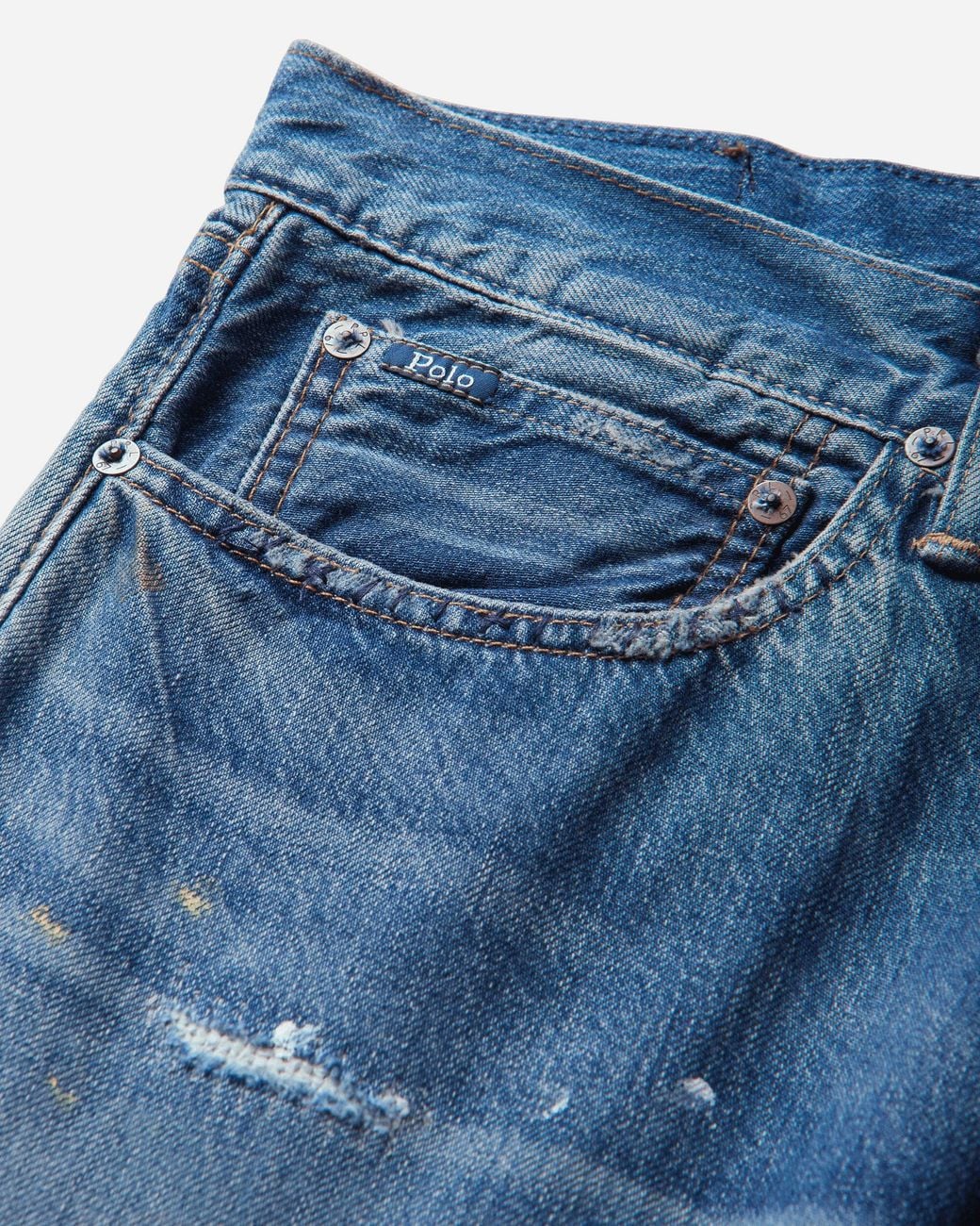 Polo Ralph Lauren Blue S Vintage Classic Distressed Jeans Rockwall for men