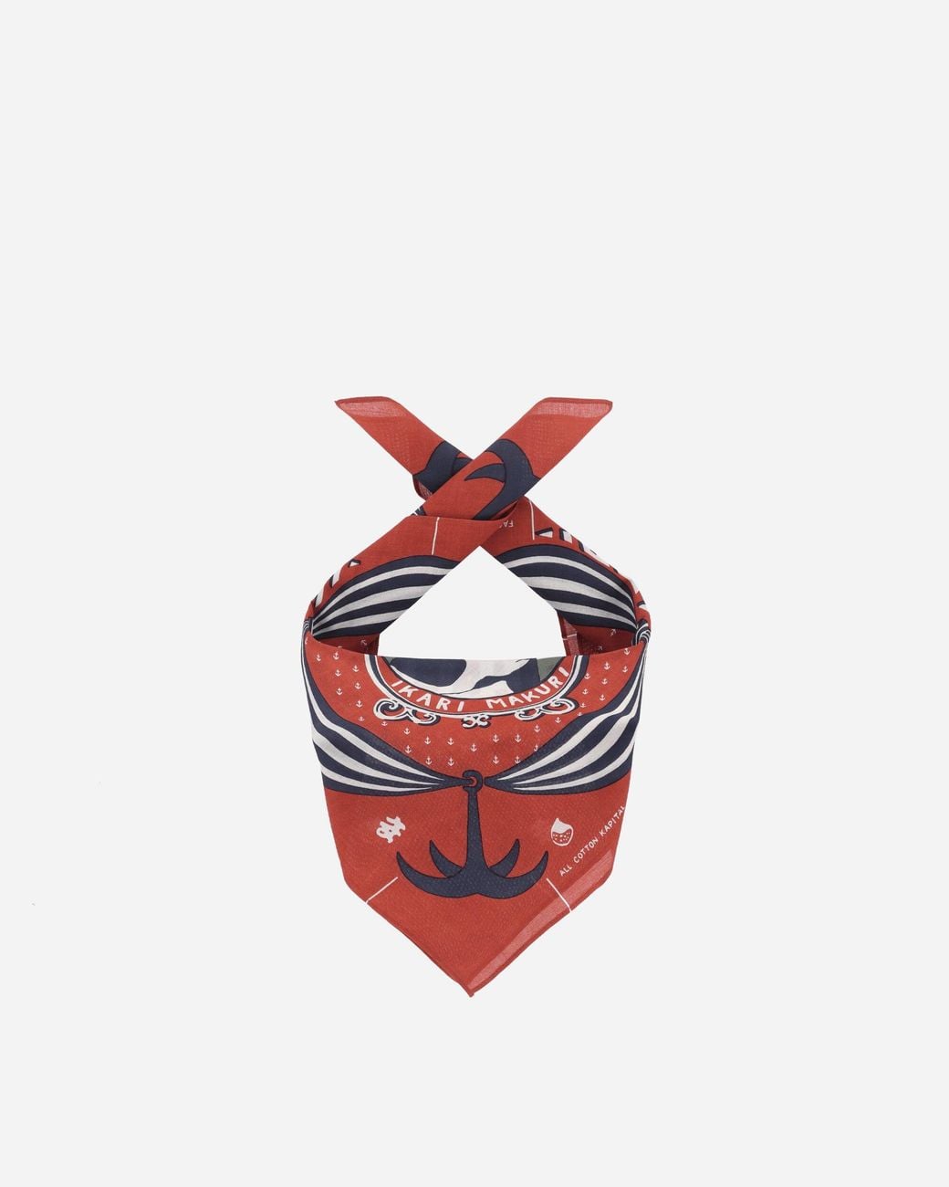 Kapital Red Color Bandana (Ikari Makuri) for men