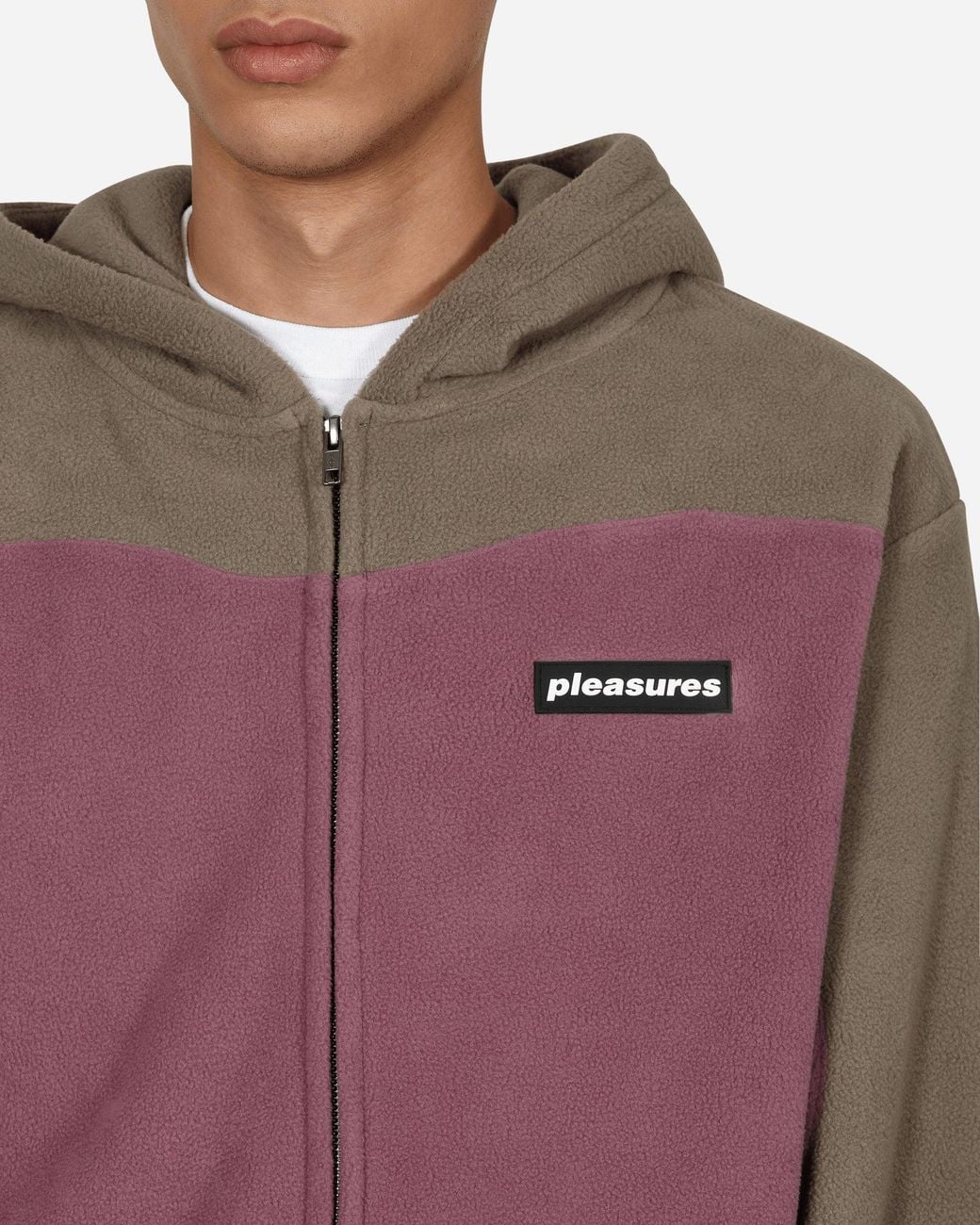 Pleasures Purple Whiskey Zip Hoodie for men