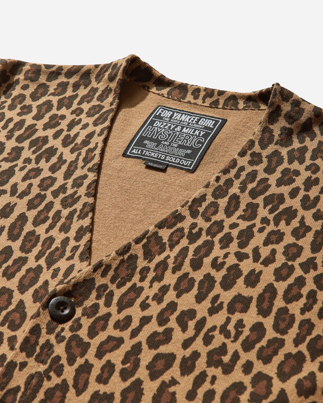 Hysteric Glamour Leopard Pattern Cardigan in Brown for Men | Lyst UK