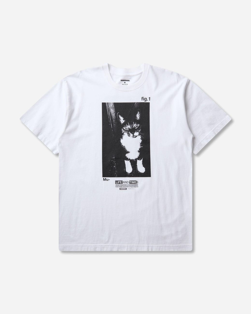 Neighborhood White S Osamu Nagahama Ss-2 T-Shirt for men
