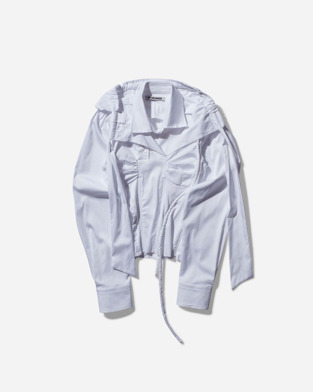 OTTOLINGER Blue Deconstructed Lavallière Blouse