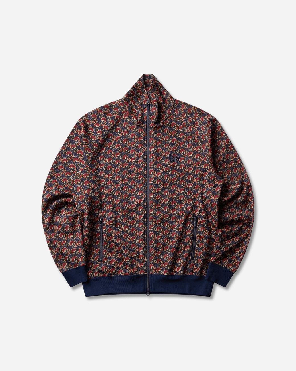 Needles Brown Men S Poly Jacquard Track Jacket Vortex for men