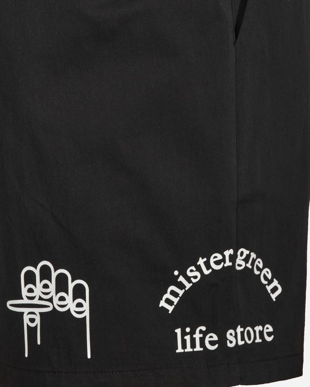 Mister Green Black Land Shorts for men