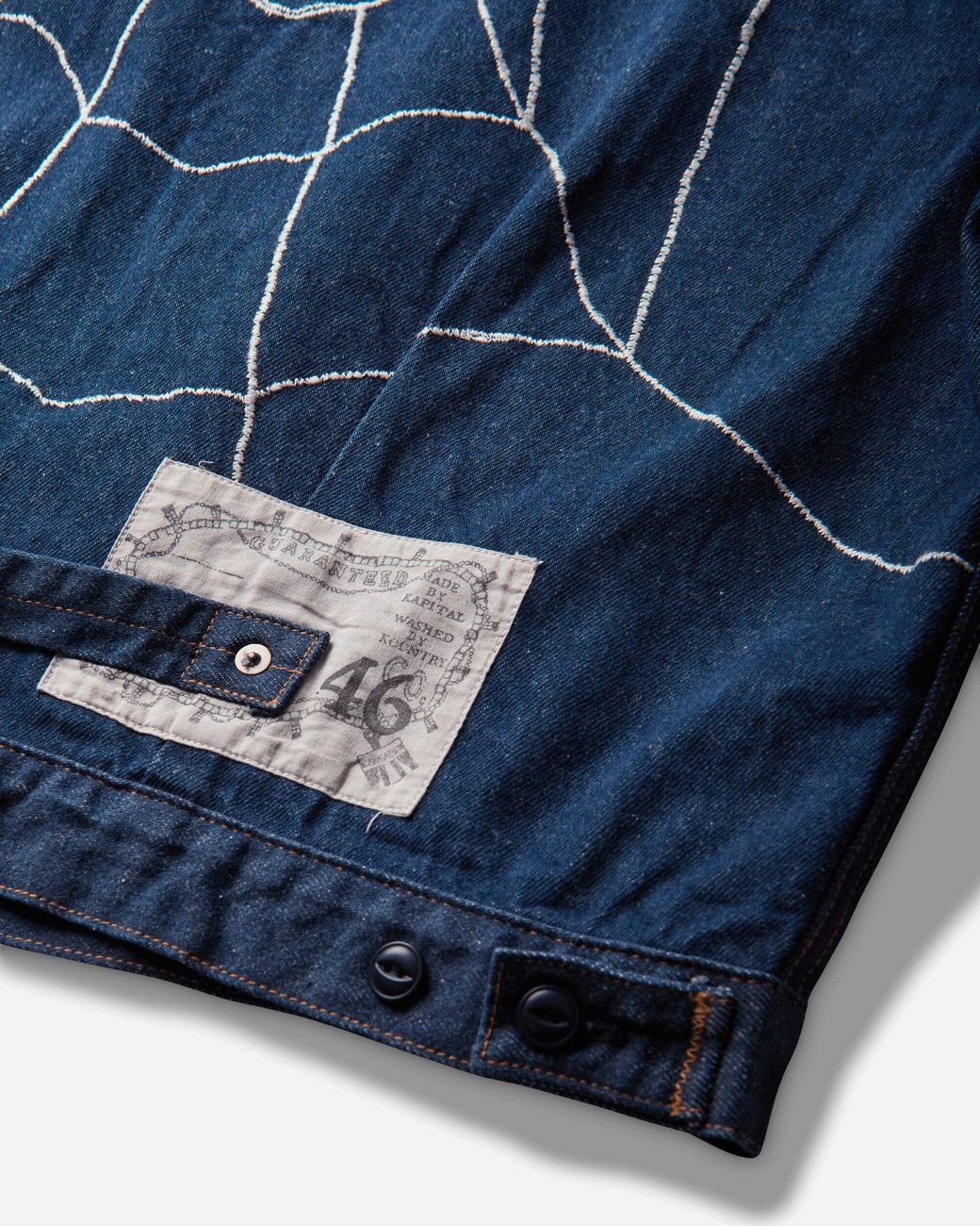 Kapital Blue Men S 13oz Denim Std Thunderbird Blouson (kountry Dream Catch Remake) Indigo for men