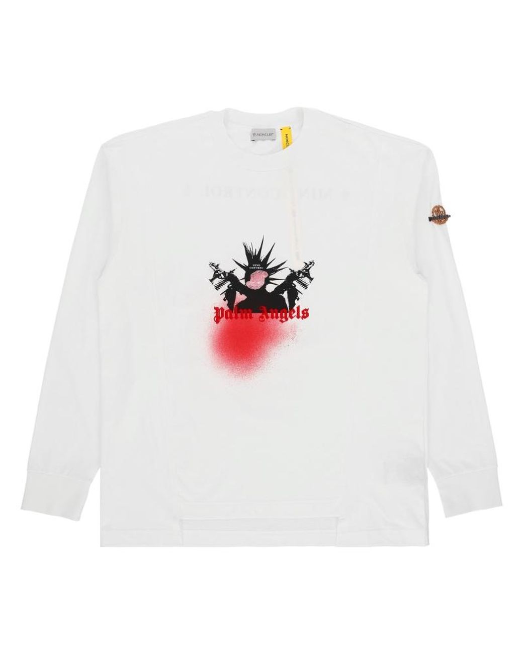 Moncler Genius 8 Moncler Palm Angels Long Sleeve Tee in White for Men |  Lyst UK