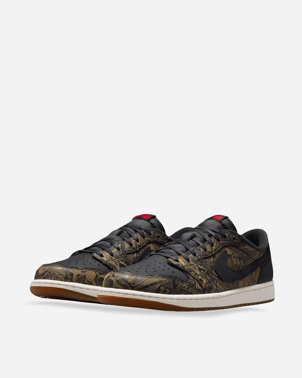 Nike Black Air Jordan 1 Low Og Laser Sneakers Varsity for men