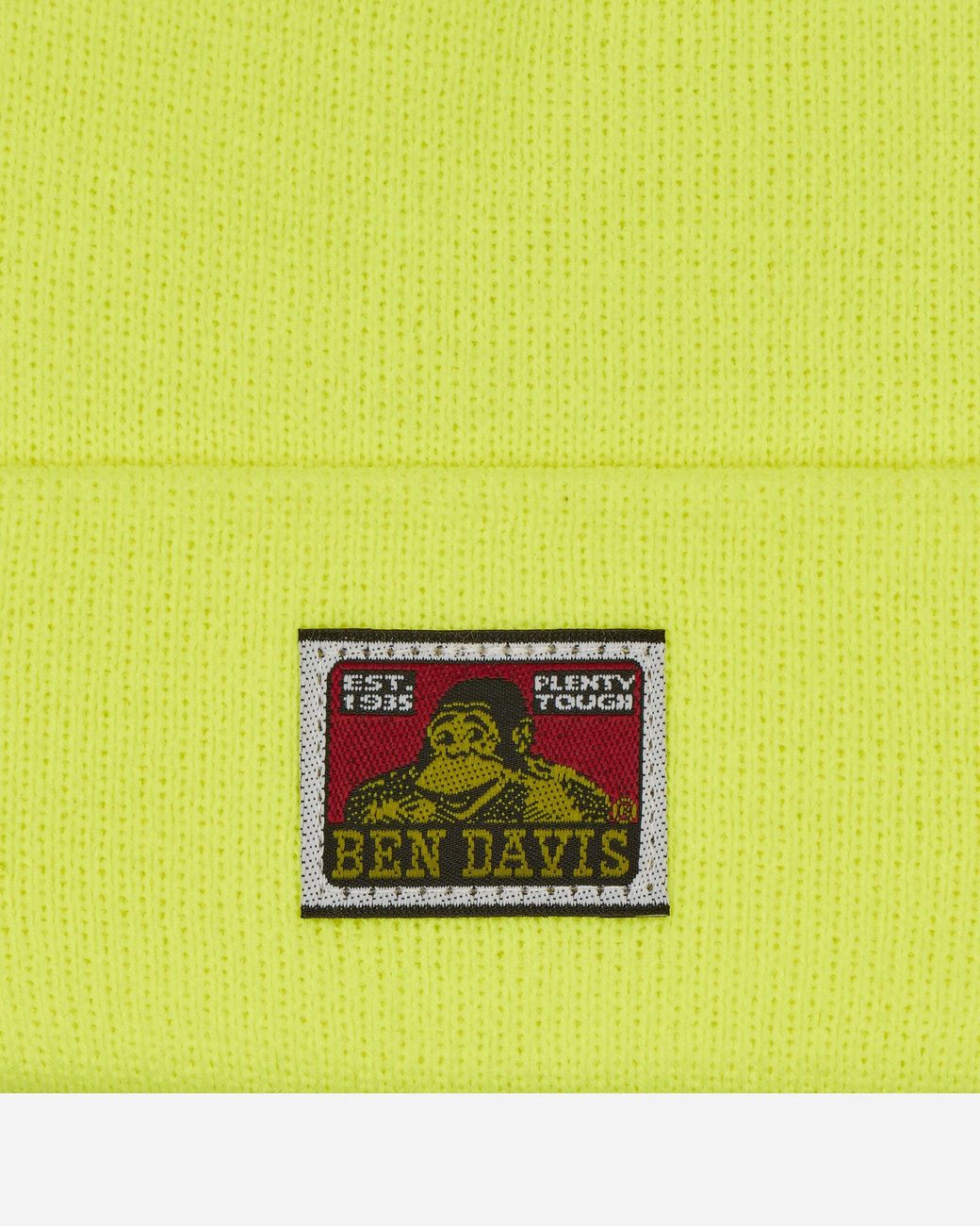 Ben Davis Work Clothes Yellow Logo Beanie Safety for men