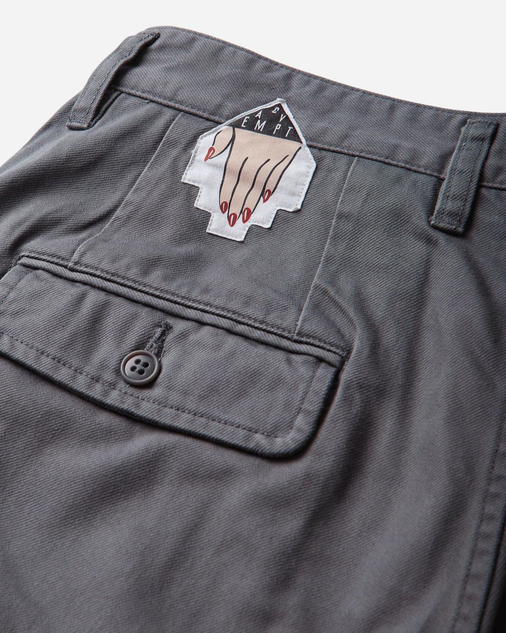 Cav Empt Gray Two Tuck Shorts for men