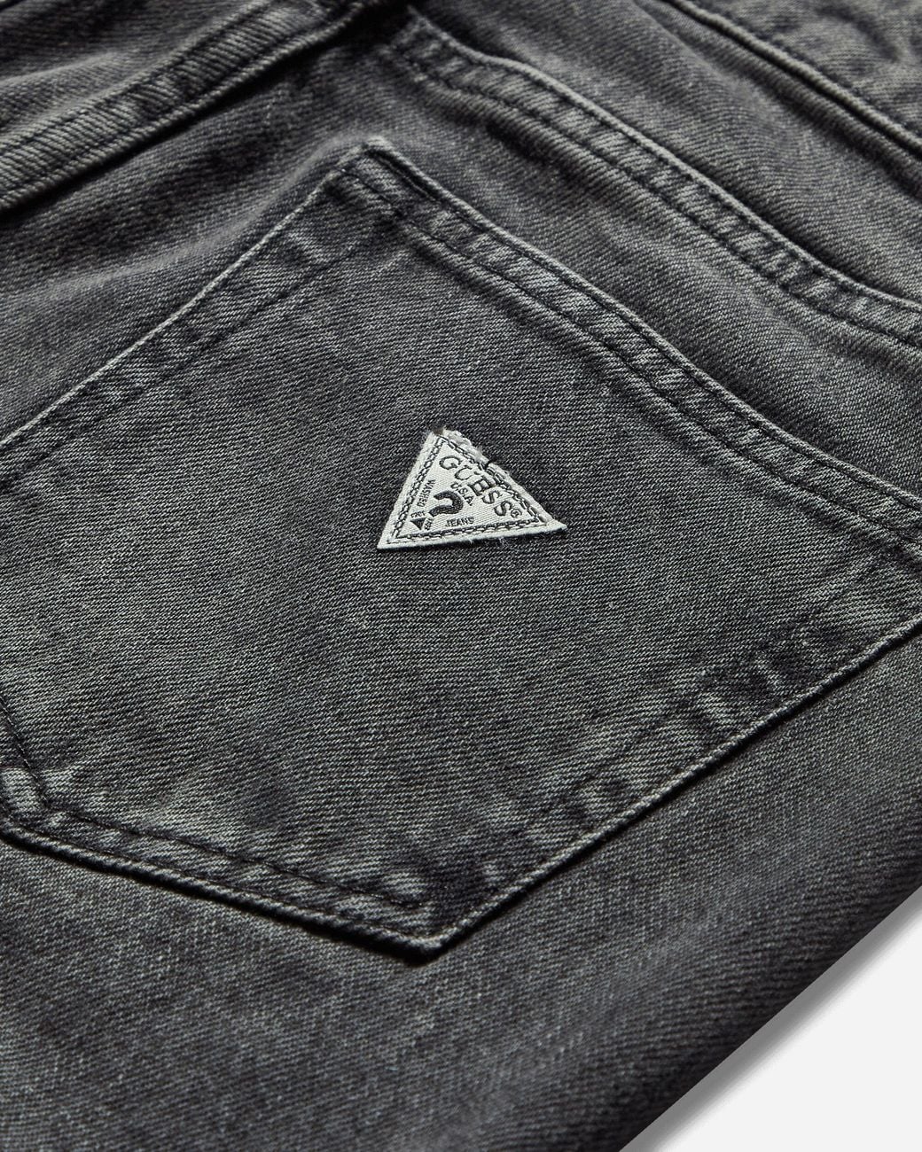 Guess Black S Flare Denim Pants Used Sanded Wash