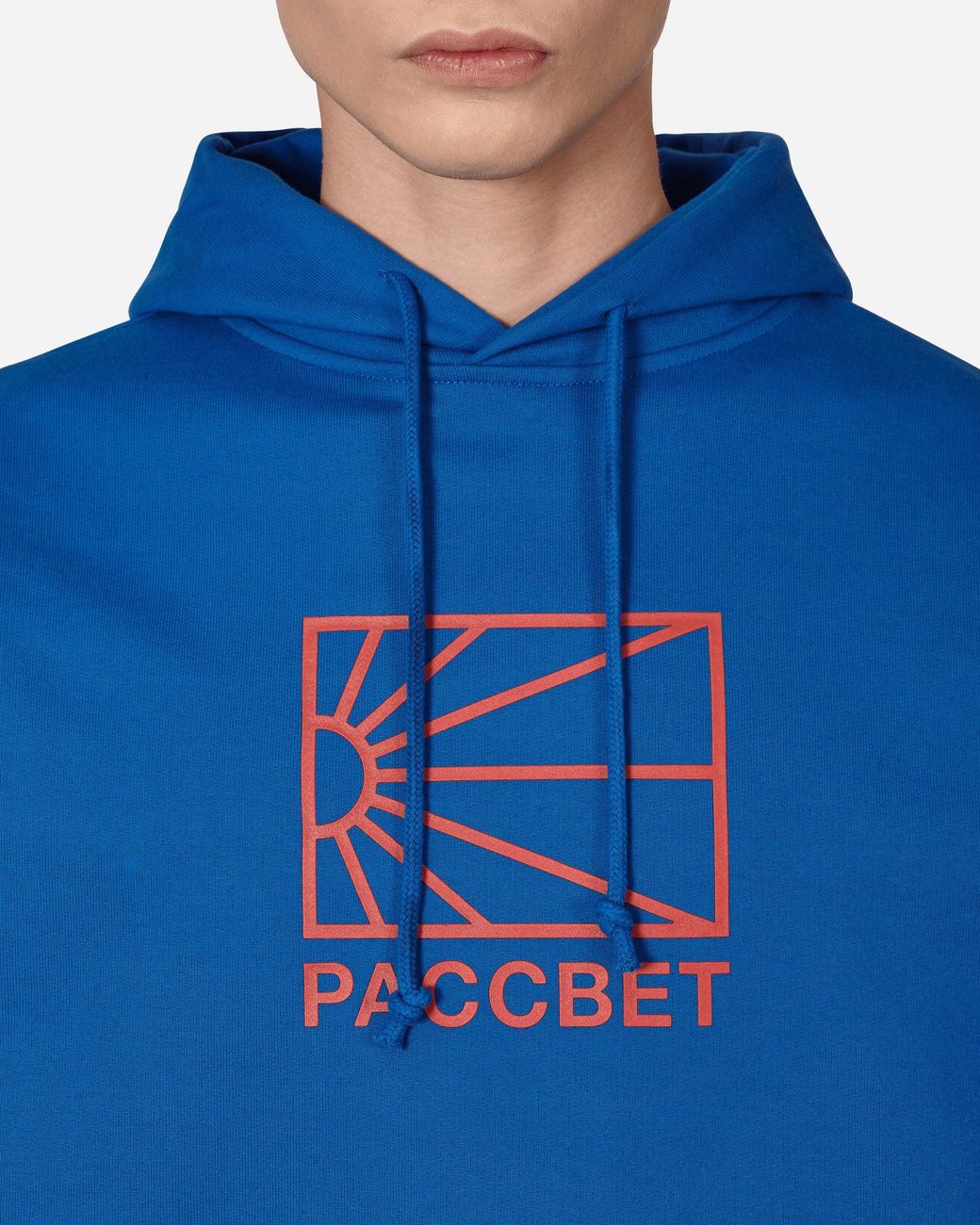 Rassvet (PACCBET) Blue Big Logo Hooded Sweatshirt for men
