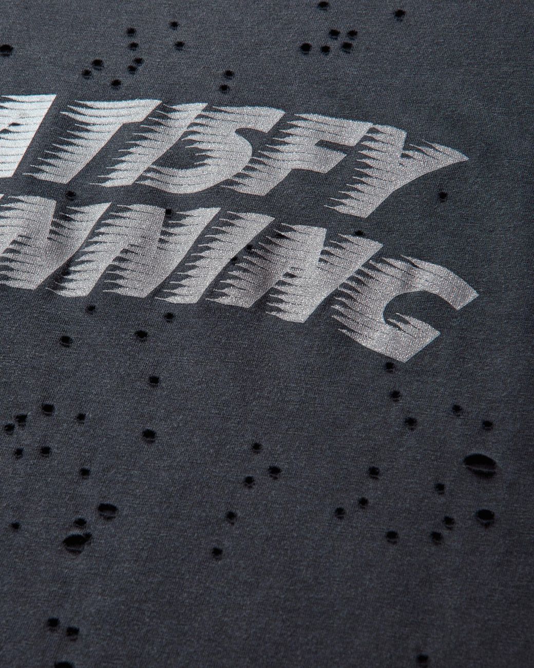 Satisfy Black Mothtech T-Shirt Aged for men