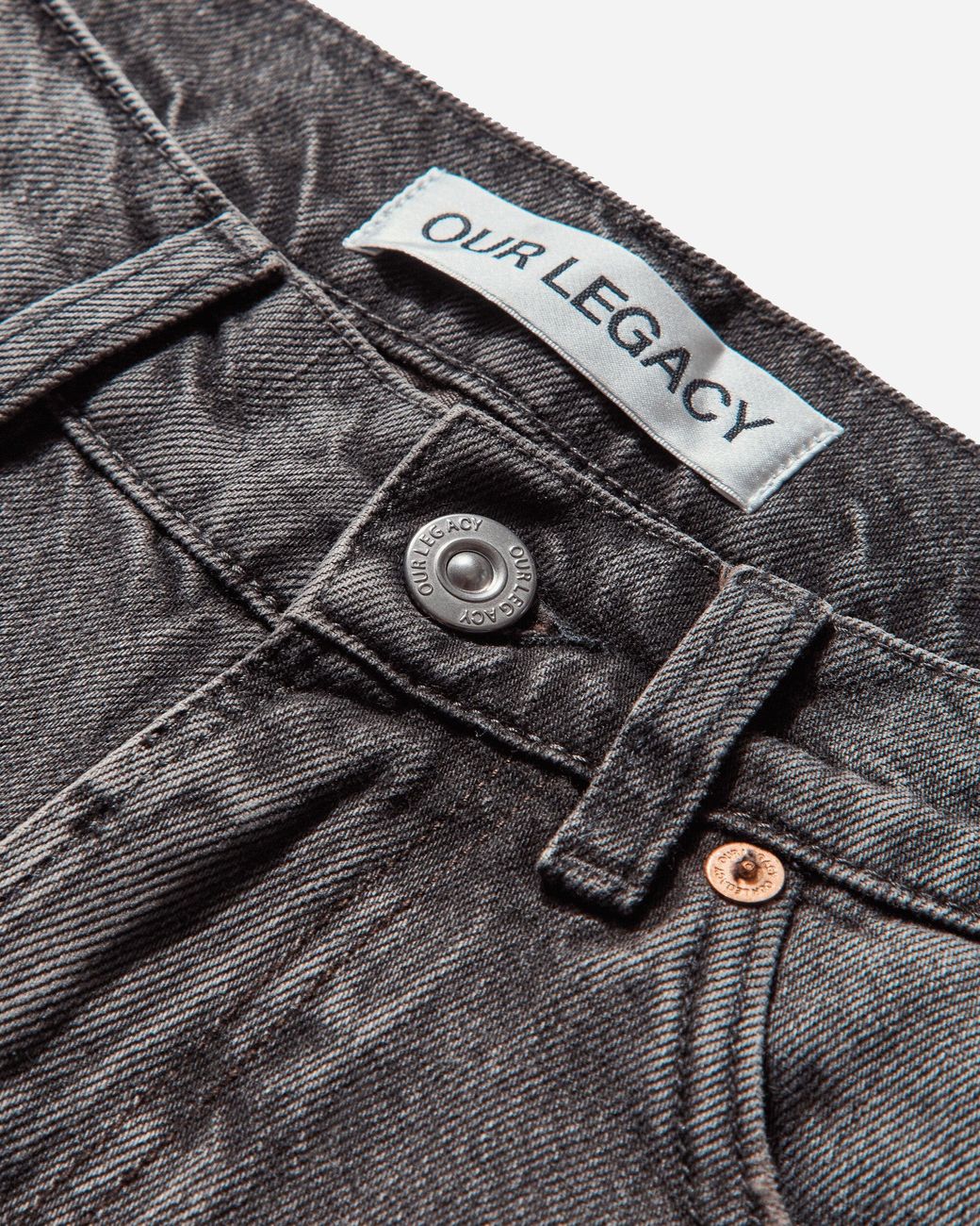 Our Legacy Men S Third Cut Jeans Highway Coffee in Gray for Men | Lyst