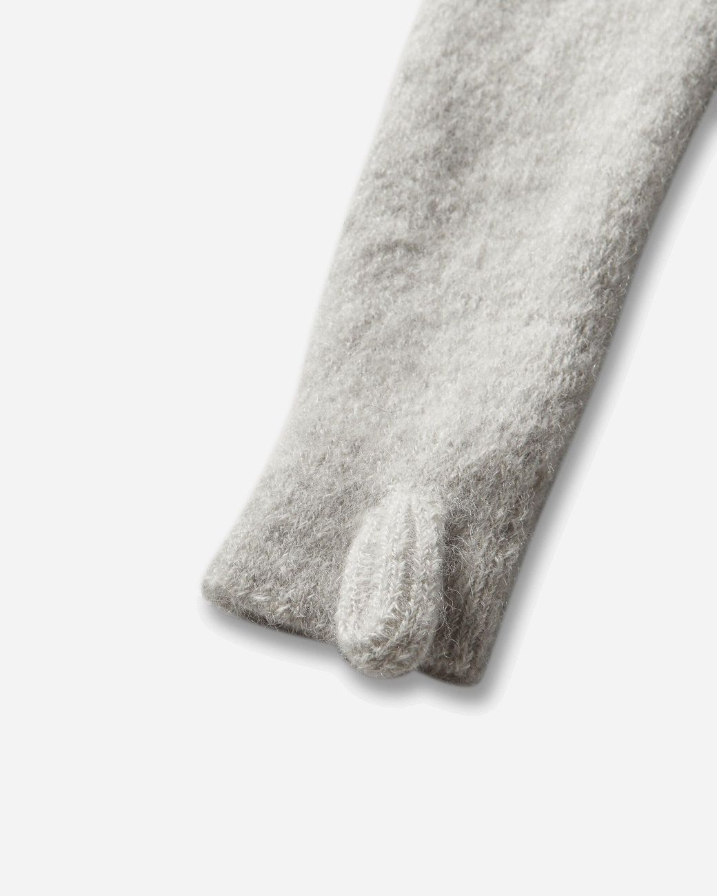 Roa White Tasna Mohair Zip-Up Sweater Dirty