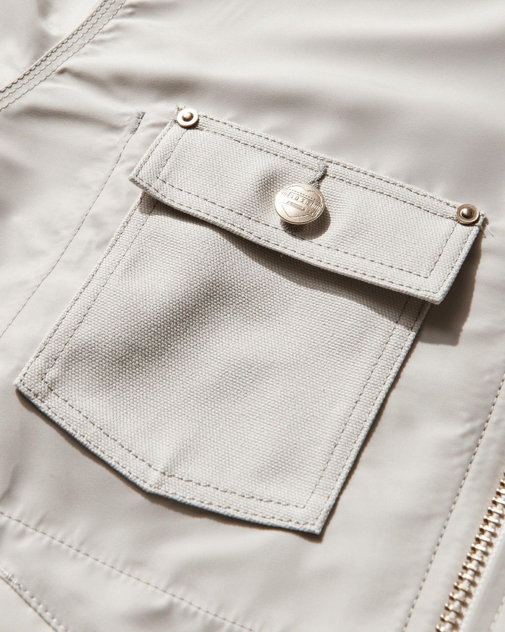 Sacai Carhartt Wip Nylon Twill X Duck Blouson Ivory in Natural for