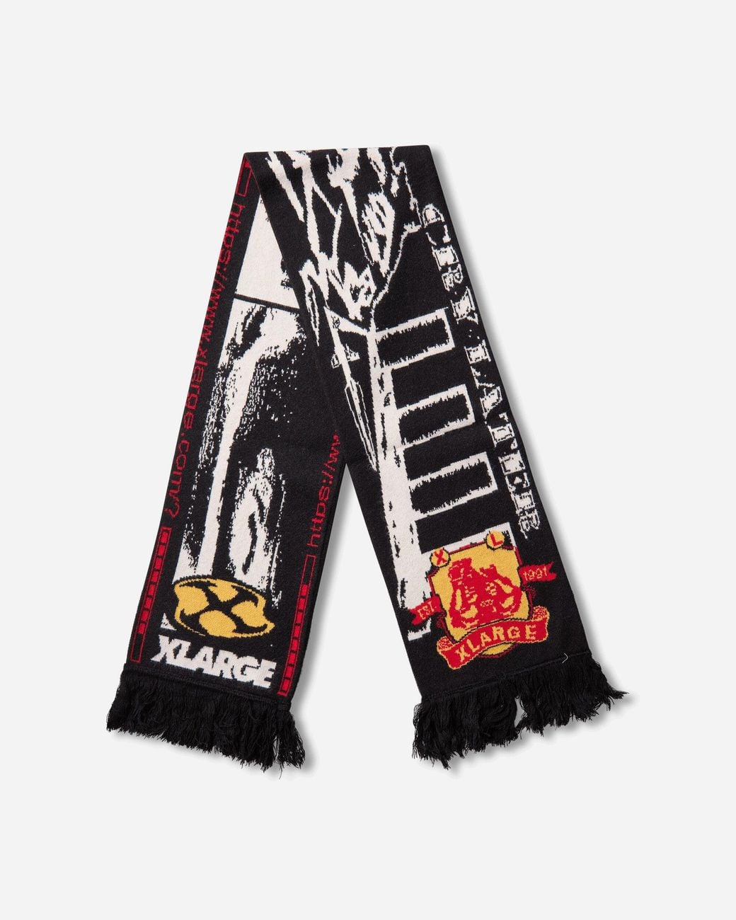Xlarge Black Internet Scarf for men