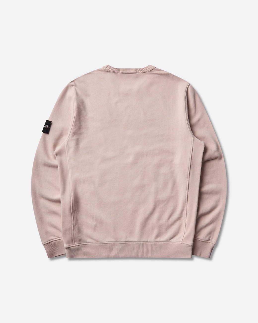 Stone Island Pink Organic Cotton Fleece Crewneck Sweatshirt Antique Rose for men
