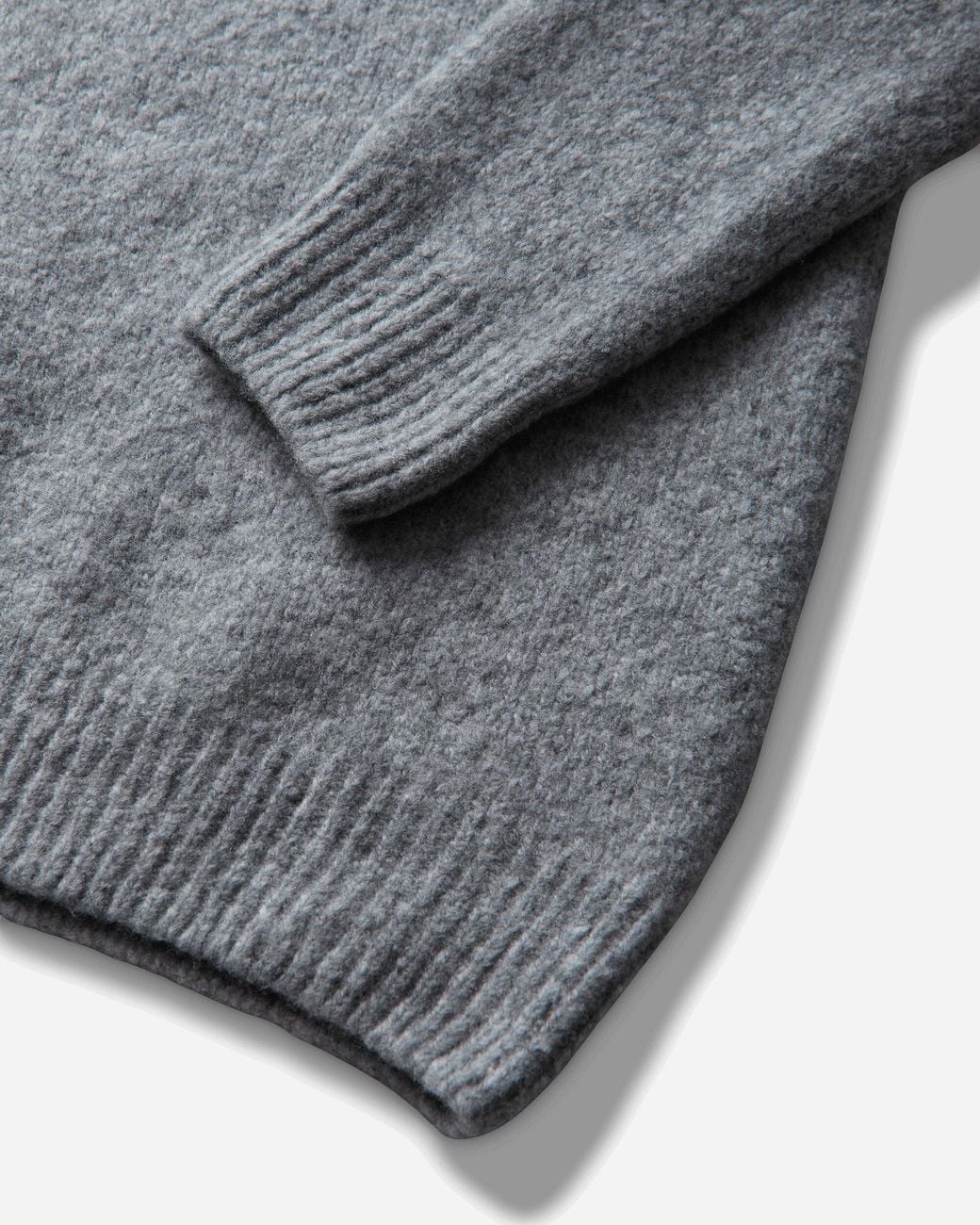 C P Company Gray Men S Wool Lens Half Zip Sweater Rock Melange for men