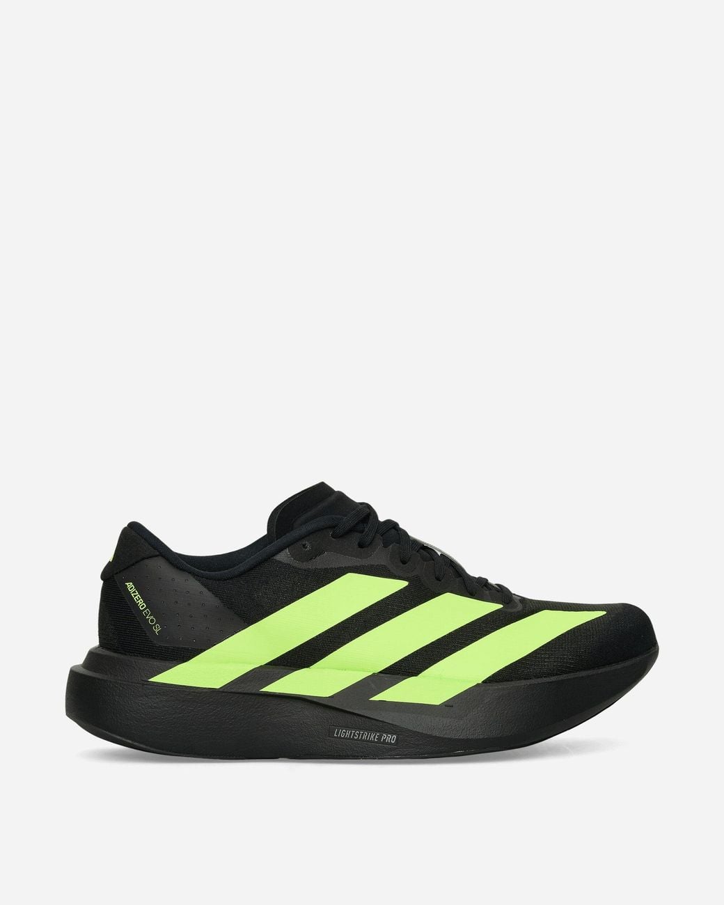 美品adizero Evo SL 28cm　緑×黒 Adidas Men's Adizero Evo SL Black with Green Stripes - E-SEVEN STORE