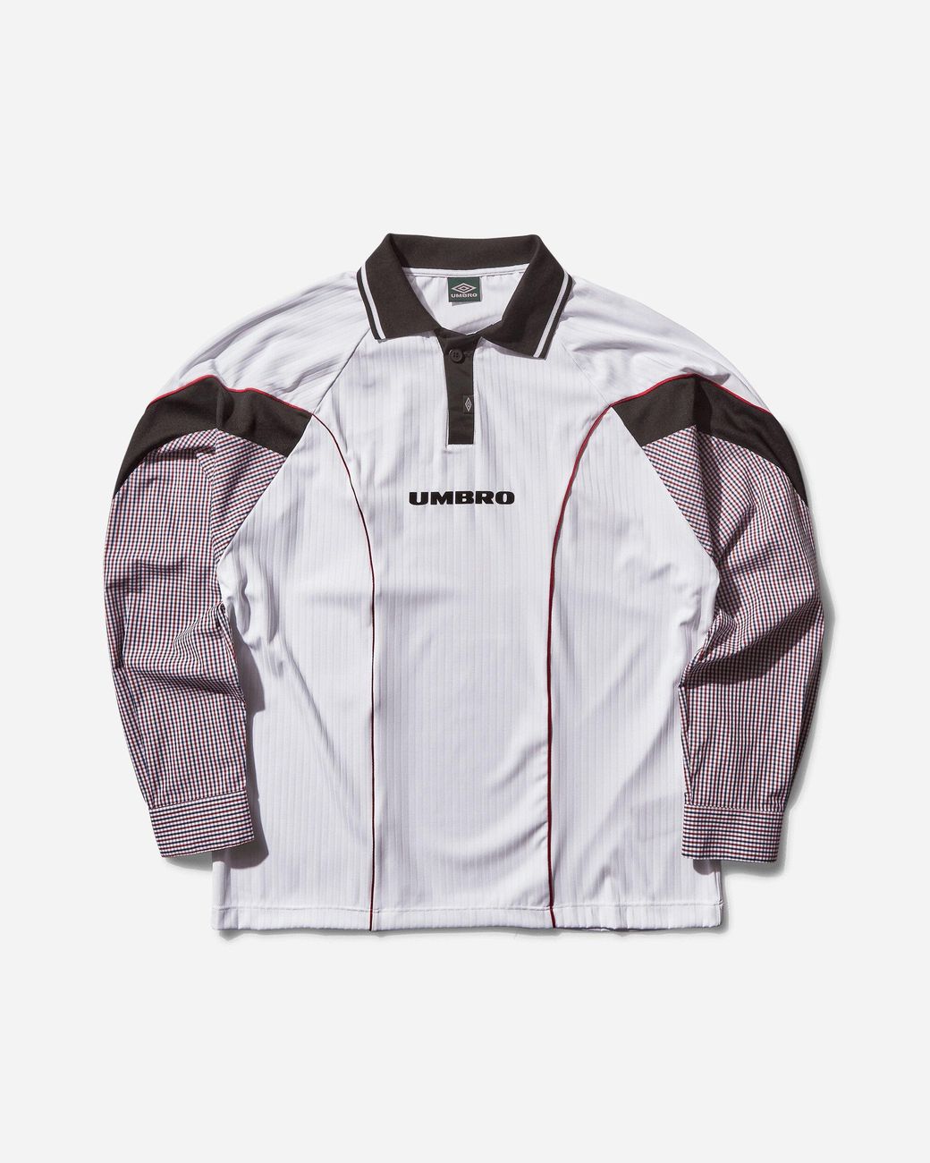 Umbro White Slam Jam Edition Gingham Cut Up Polo Umbro