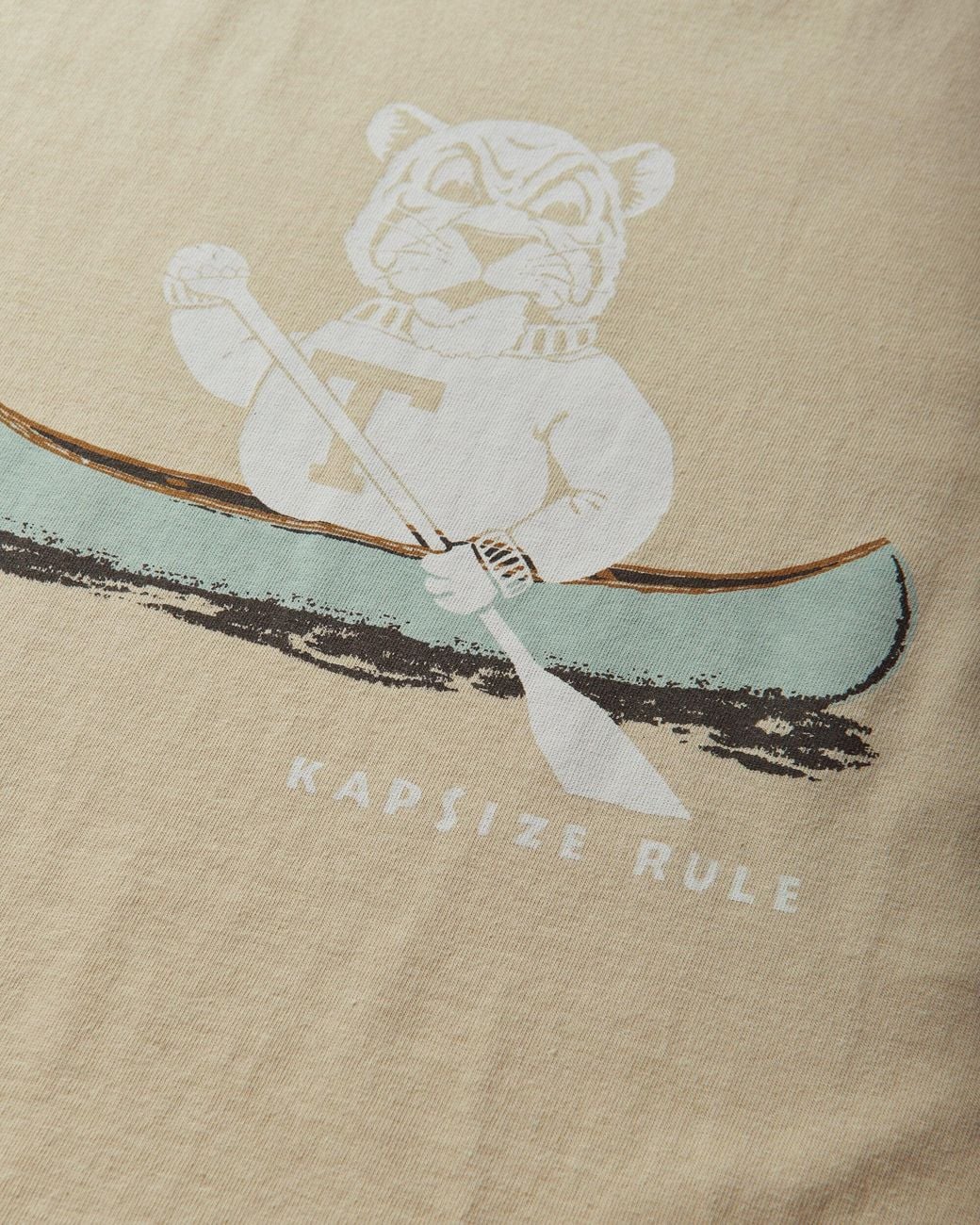 Kapital Natural S 20/-Jersey Ringer T-Shirt (T Tiger) for men