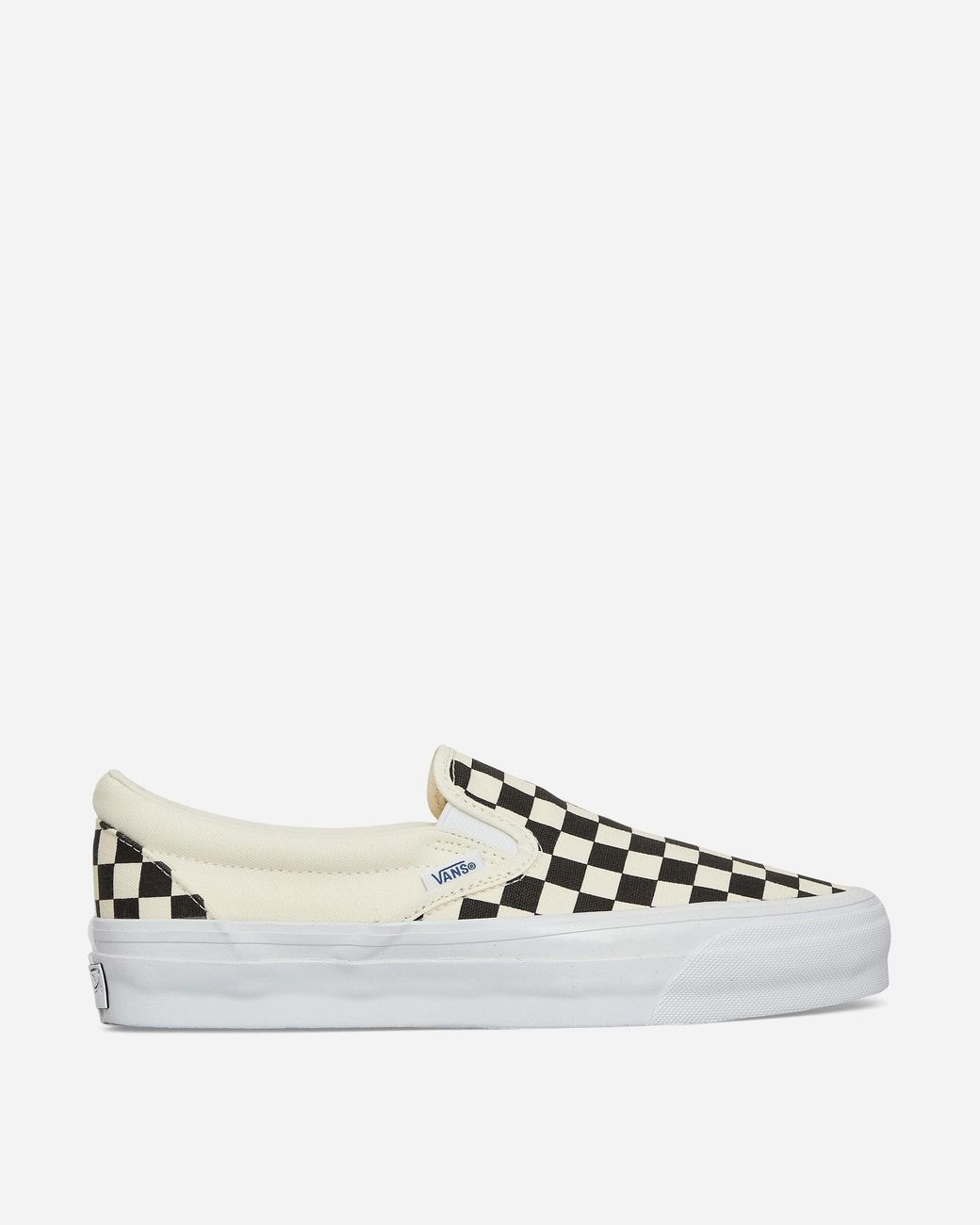 Vans White Premium Slip-On 98 Checkerboard Sneakers Off for men