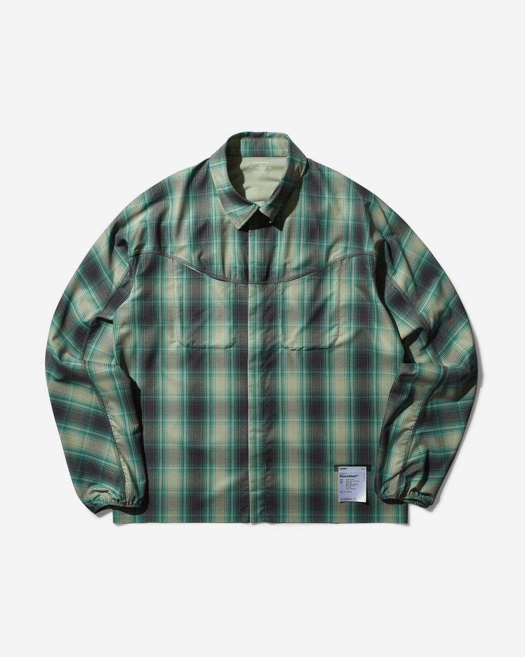 【SATIIIZ】Roel Pigment Check Shirt Roel Pigment Check Shirt - satiiiz
