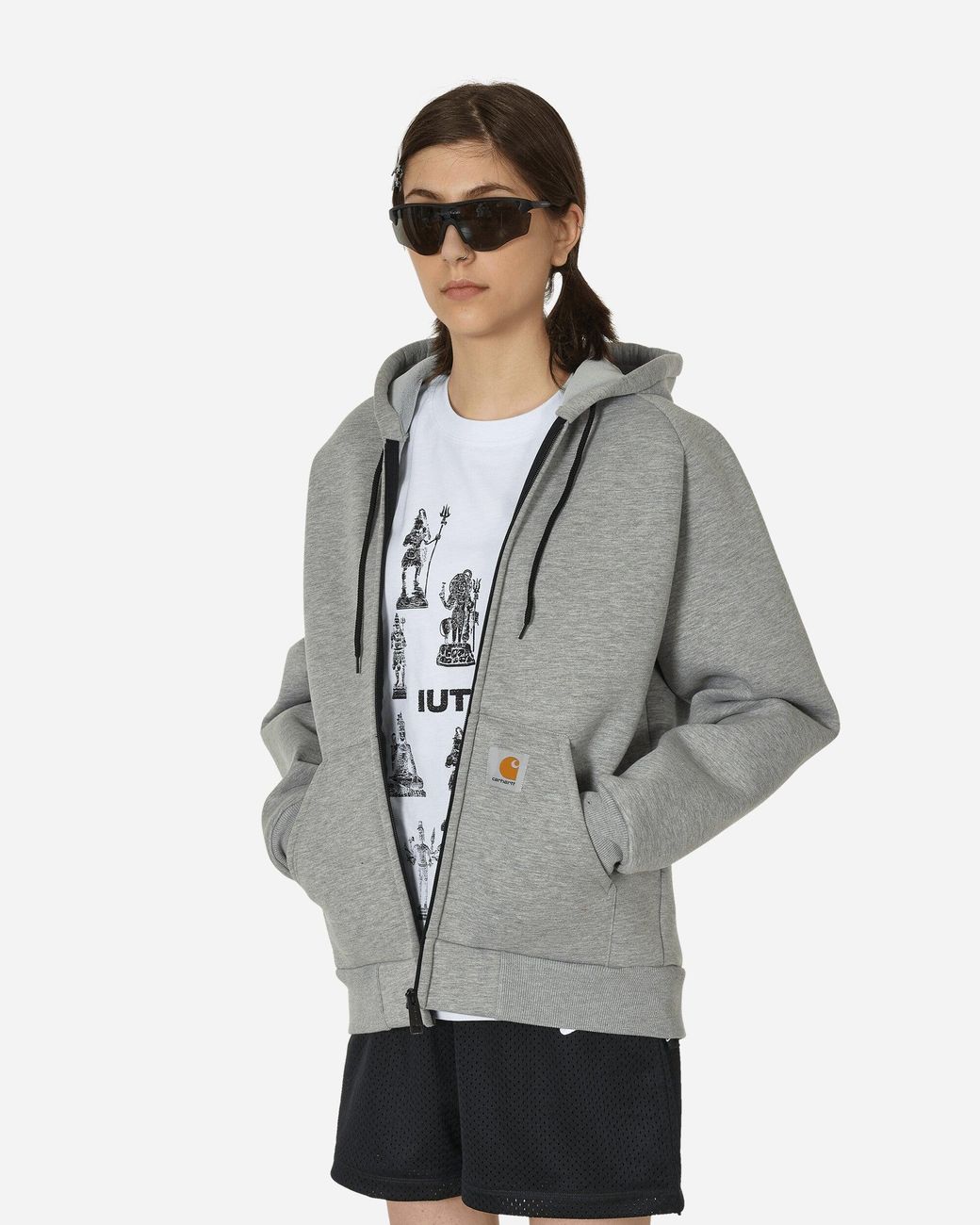 Carhartt Car Lux Hooded Jacket Heather in Gray for Men Lyst