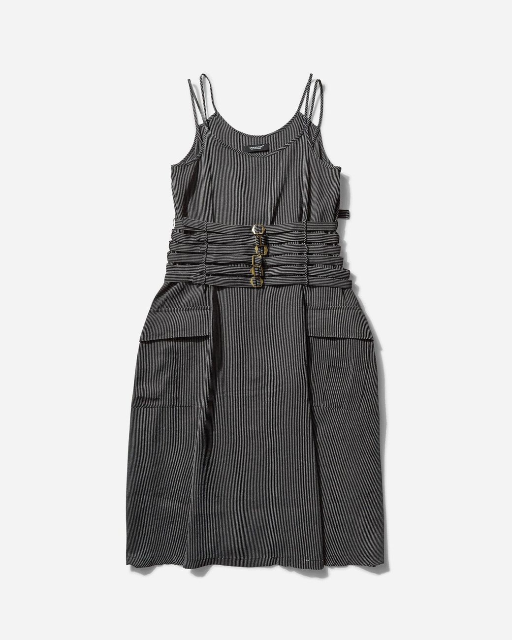 Undercover Gray Women S Silk Japanese Paper Camisole Dress Stripe