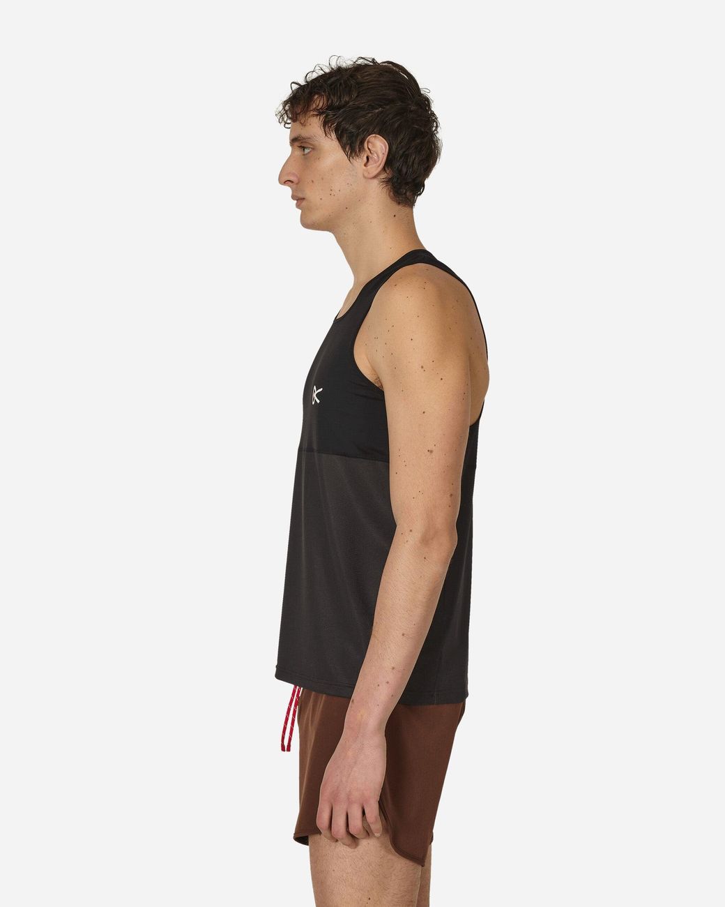 District Vision Paneled Mesh Singlet in Black for Men | Lyst
