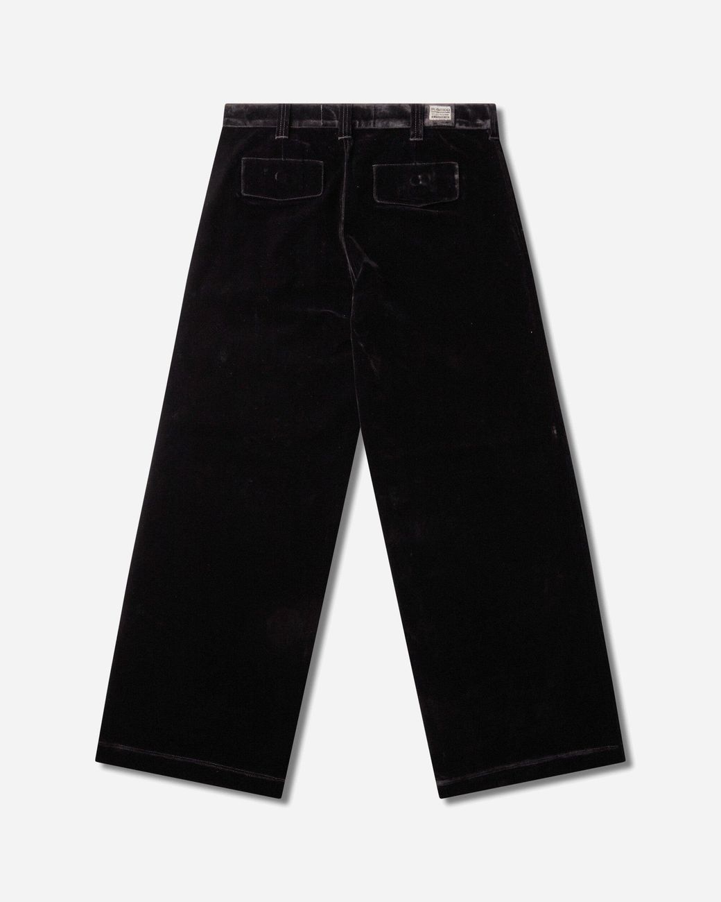 ERL Black Flocked Denim Chino Pants for men