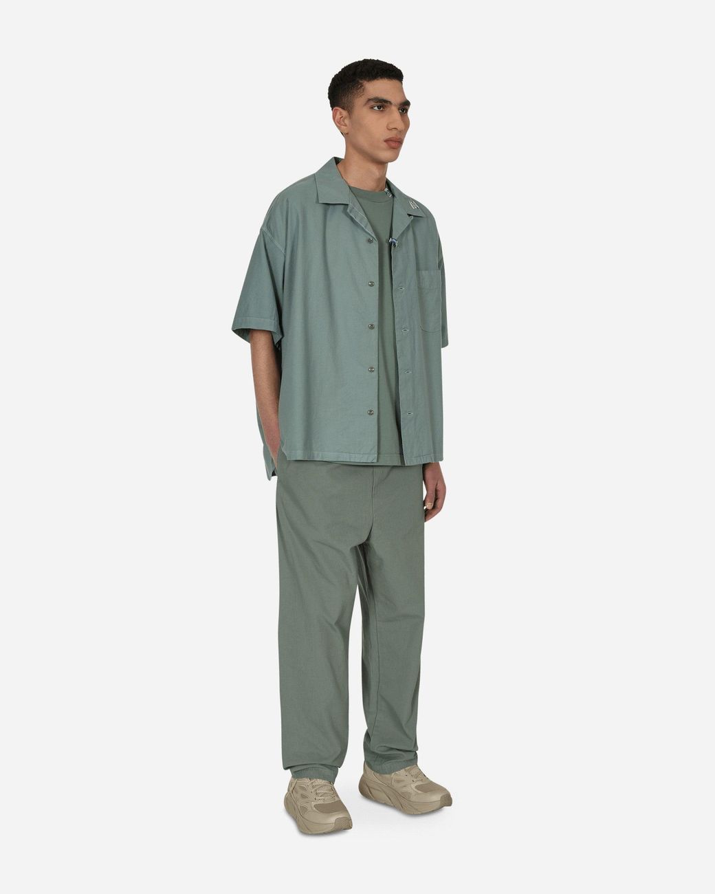 in・stru(men-tal) Green No Side Seam Long Pants for men