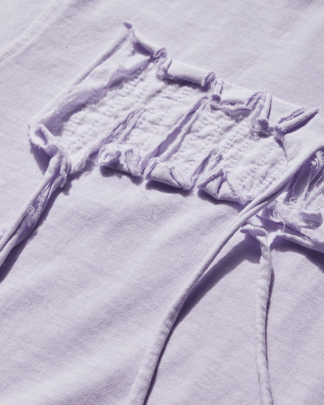OTTOLINGER Purple Distressed Logo Fitted T-Shirt