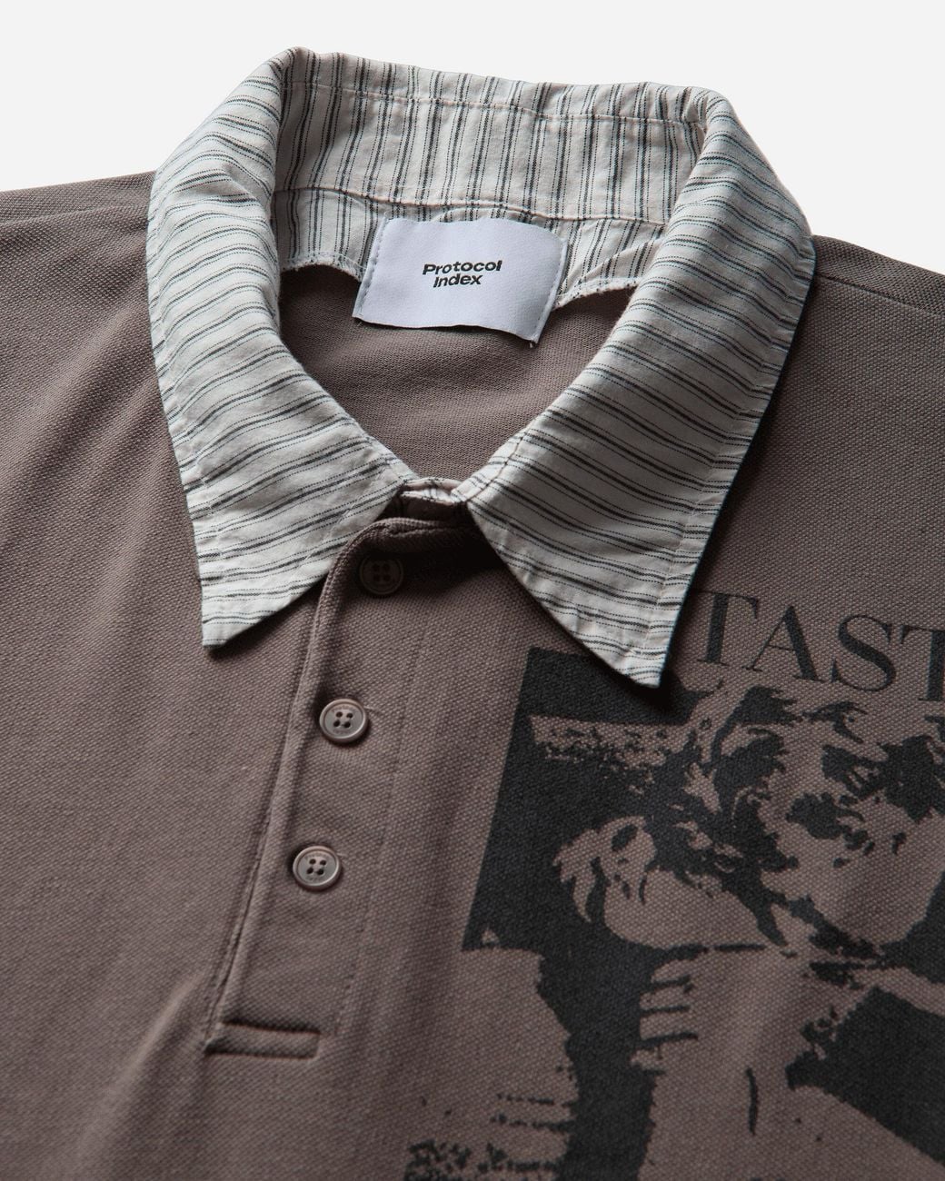 Protocol Index Gray S Layered Polo Shirt Taupe for men