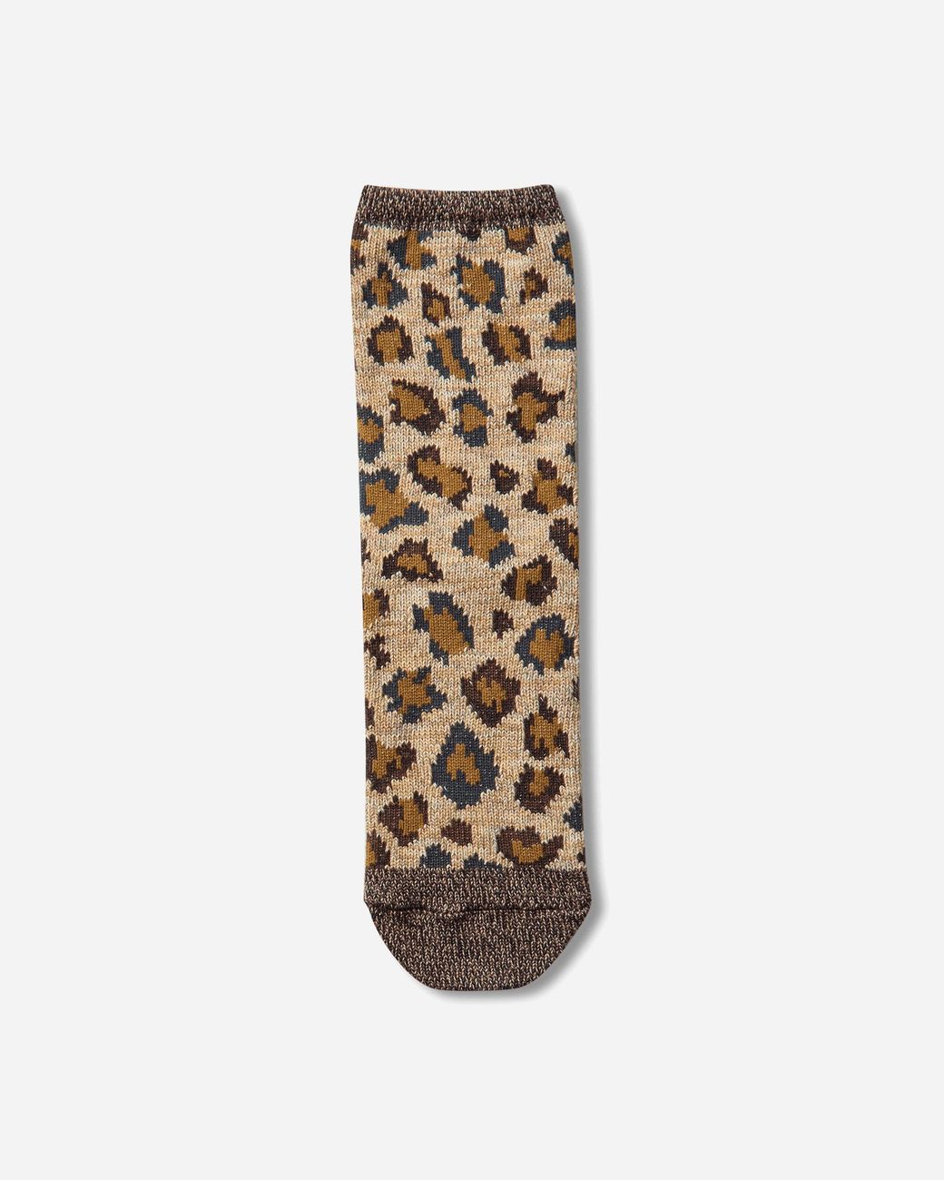 Kapital White 84 Yarns Rainbowy Happy Heel Leopard Socks for men
