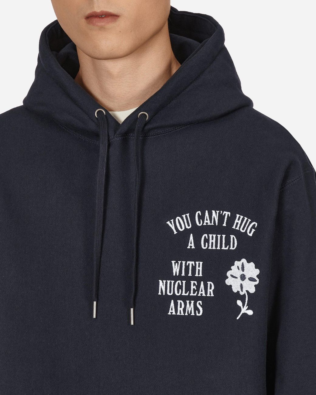 Mister Green Blue Nuclear Arms Hooded Sweatshirt for men