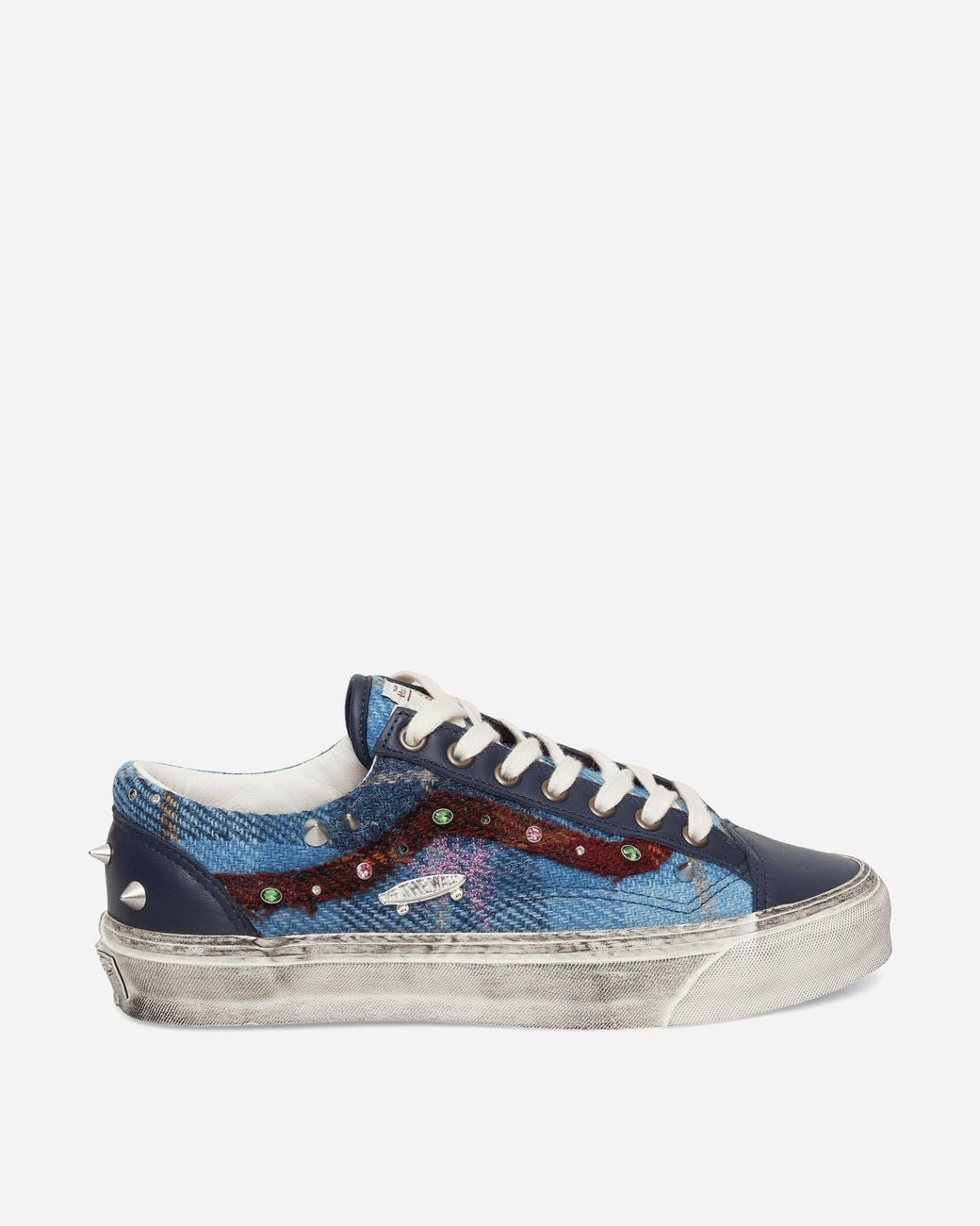Vans Blue Premium Old Skool 36 Harris Tweed Sneakers for men