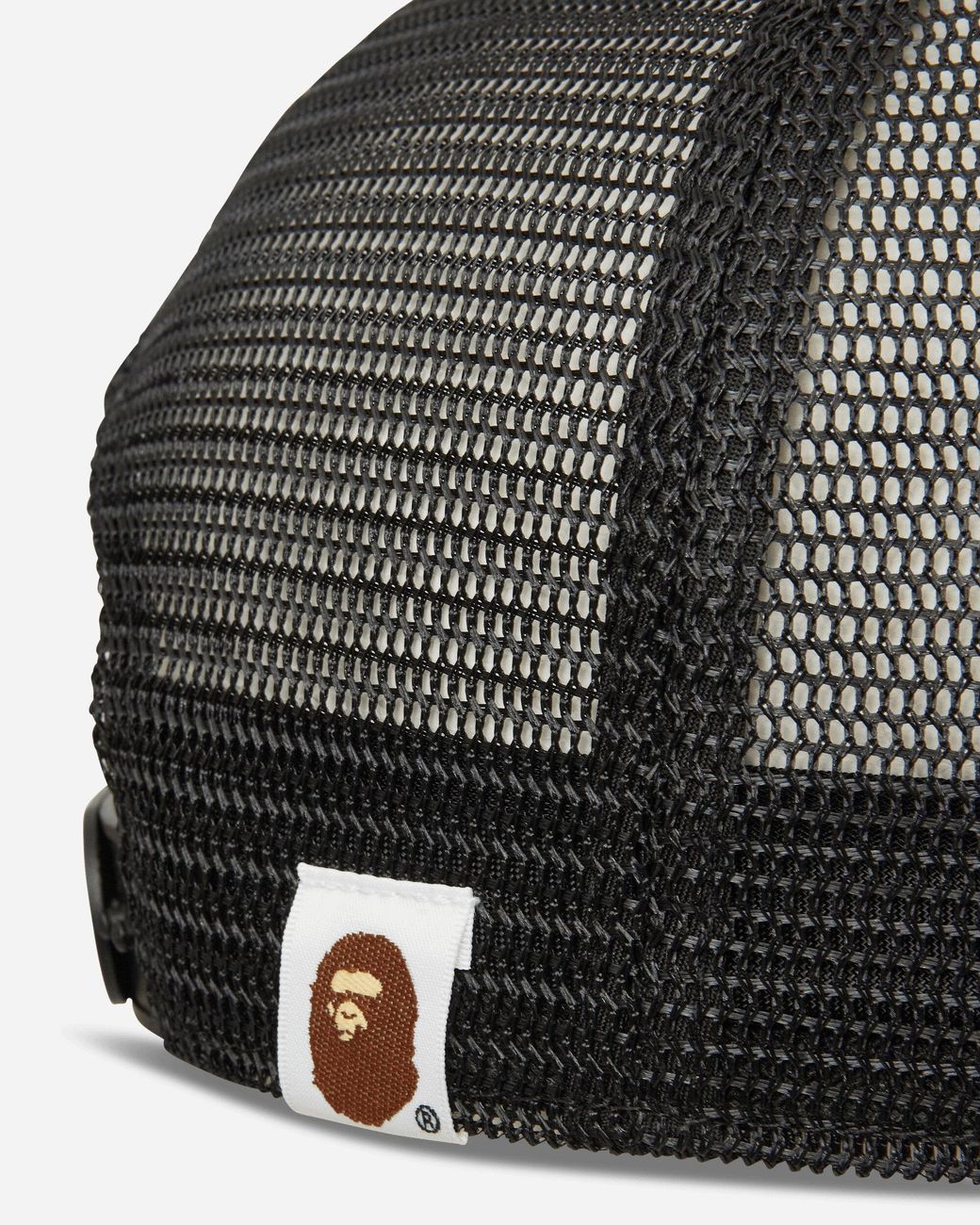A Bathing Ape White College Mesh Cap for men