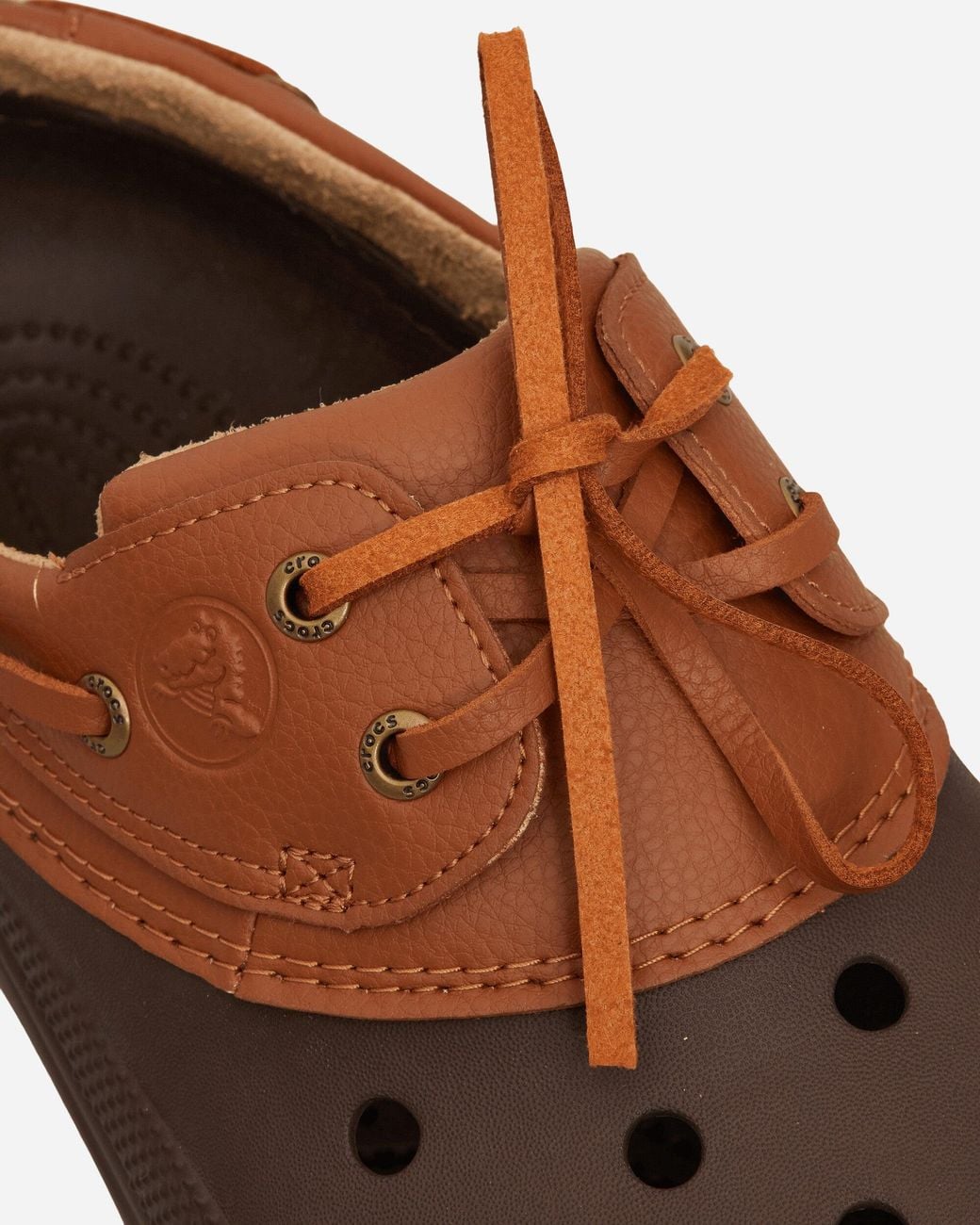 CROCSTM Brown Classic Boat Shoes Coffee / Cognac for men