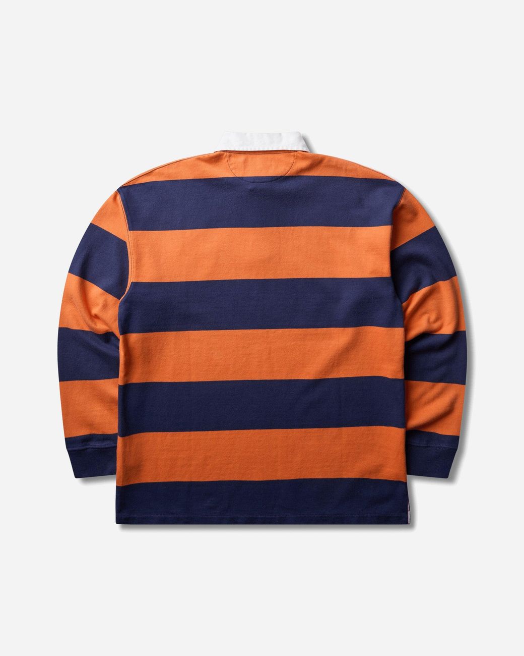 Polo Ralph Lauren Blue Men S Big Fit Striped Jersey Rugby Shirt Kona / Dark Cobalt for men