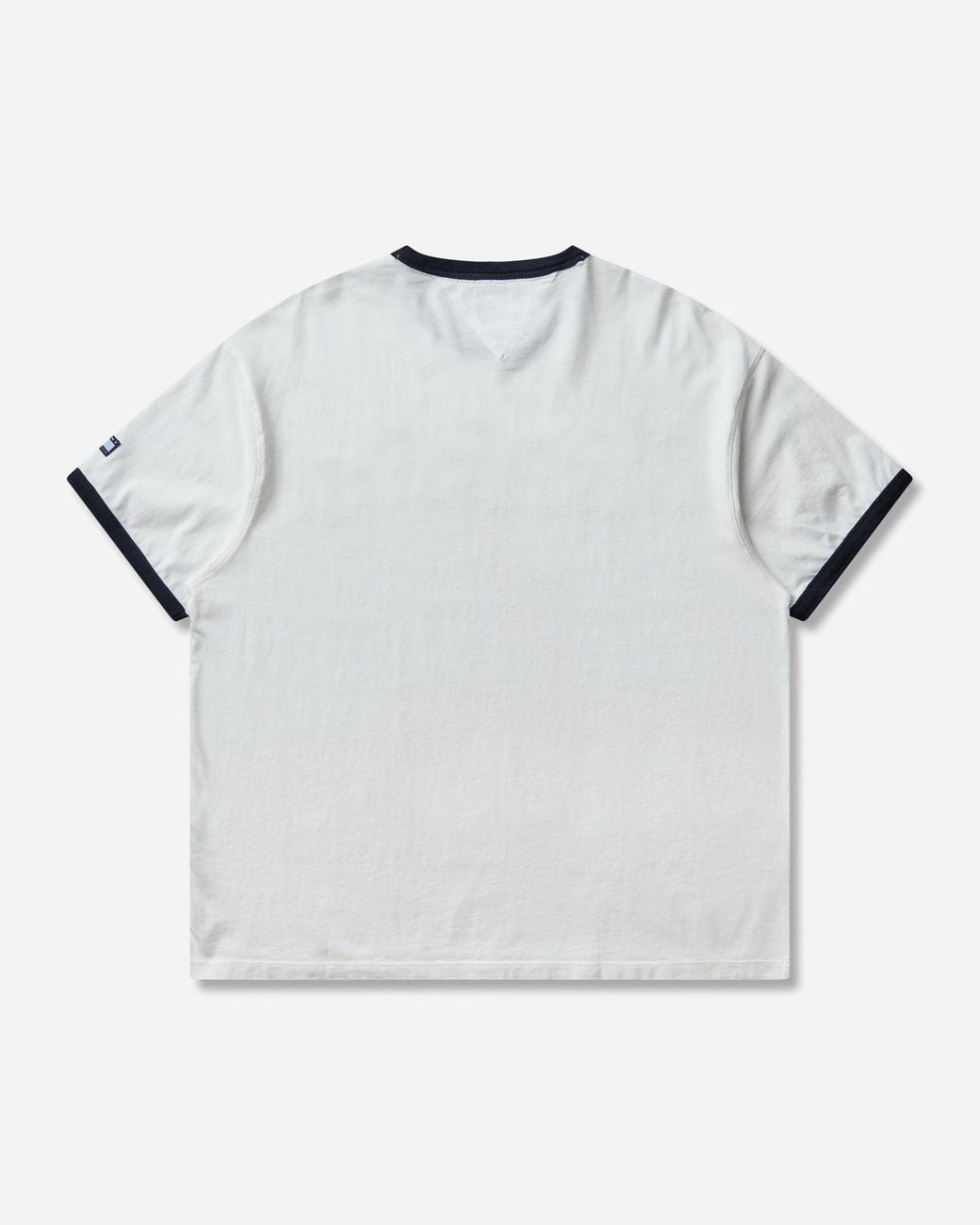 Tommy Hilfiger Gray Men S Frgmt Logo Ringer T-shirt Ecru for men