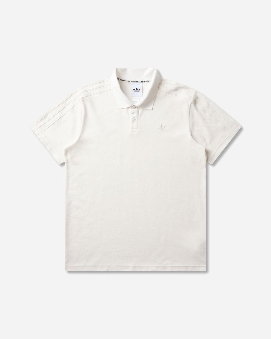 Adidas Natural Men S 3-stripes Polo Shirt Cloud for men