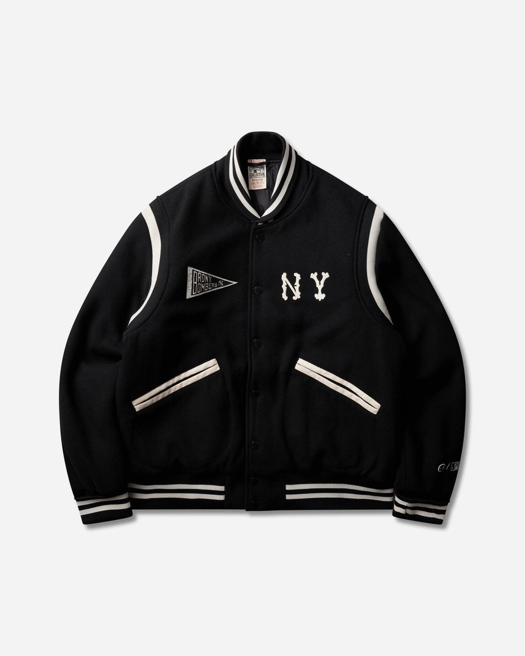Champion Black New York Yankees Mlb Cooperstown Varsity Jacket for men